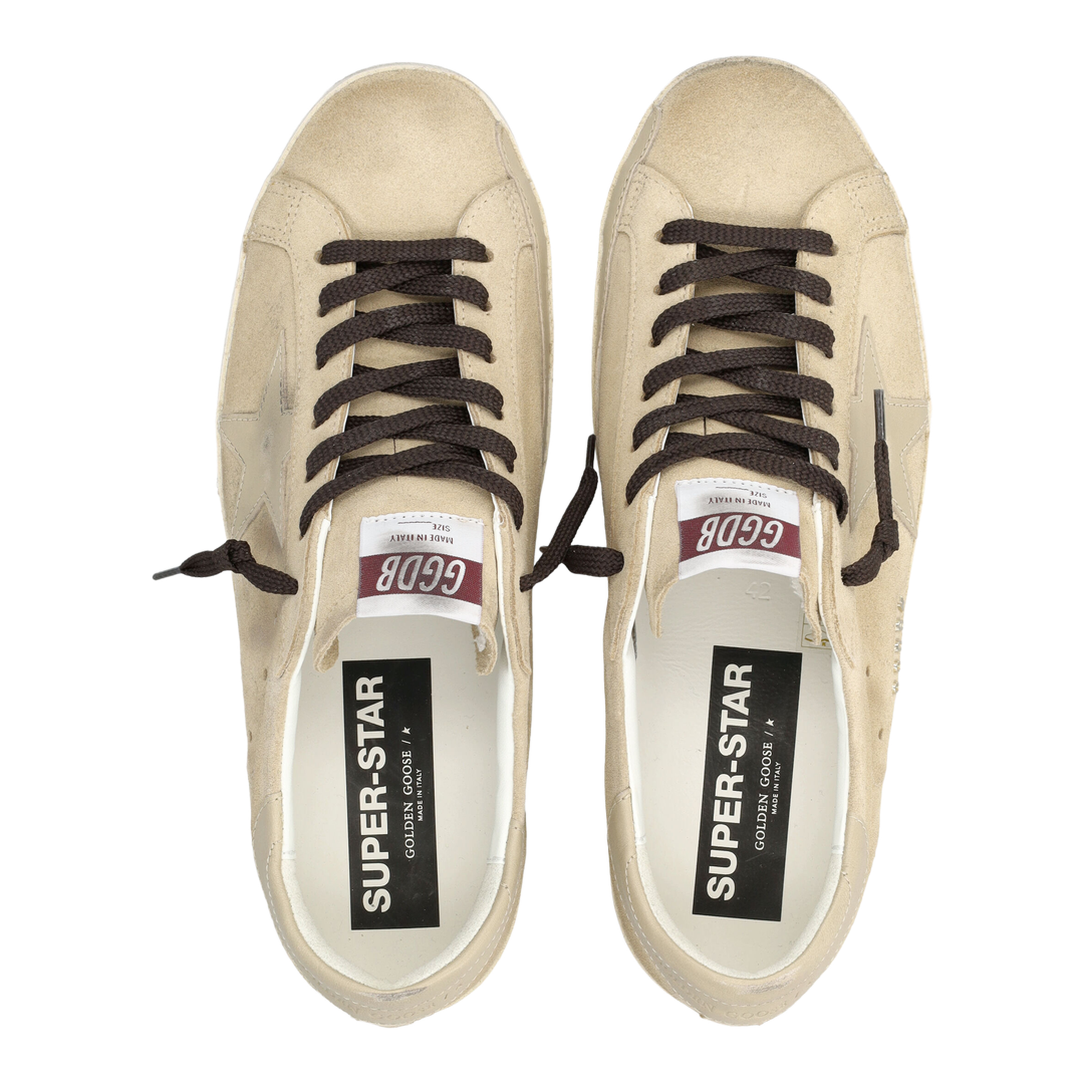 Super Star Suede Upper Nappa Star and Heel with Metal Lettering