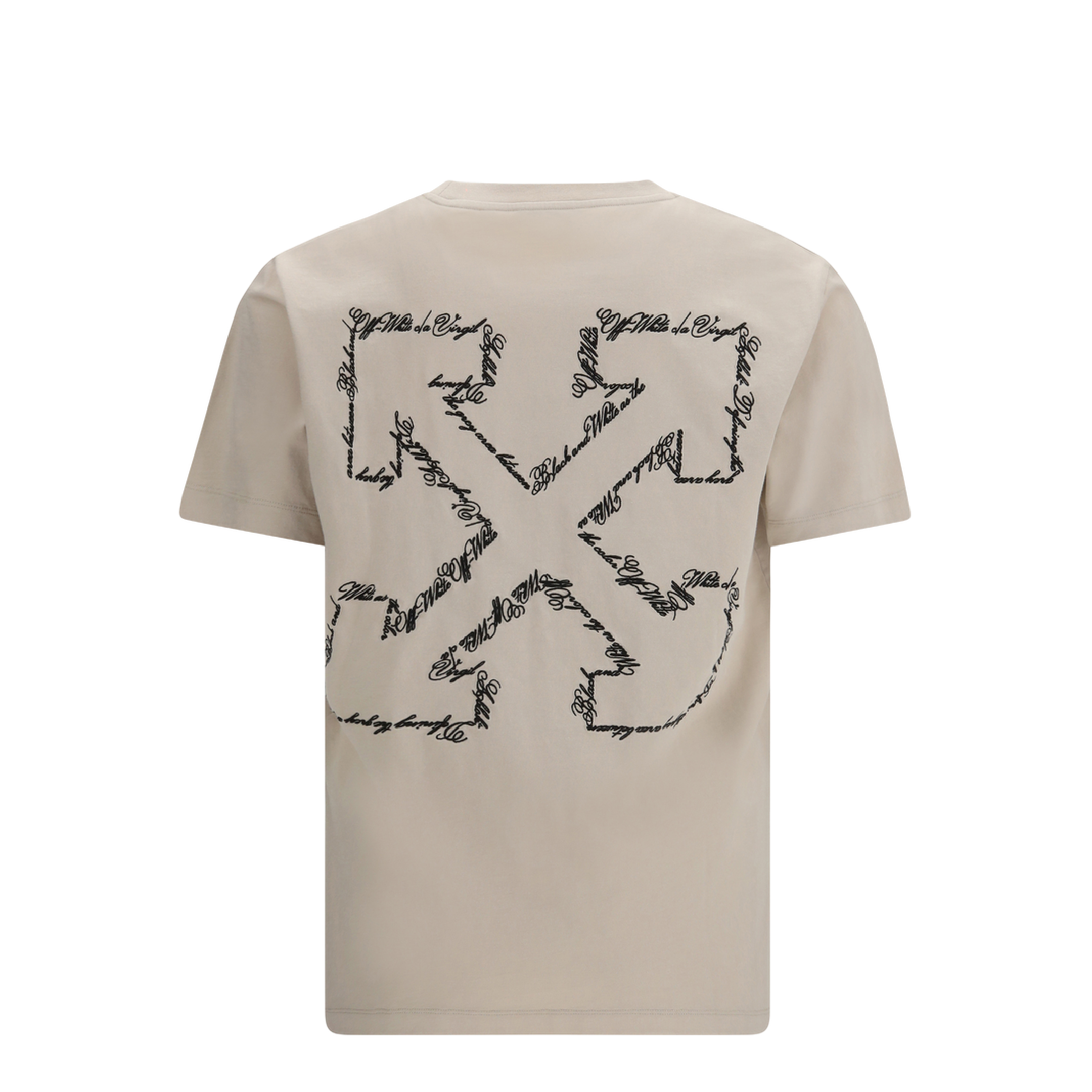 MAYFEYR - Off-White - Script Arrow T-Shirt - 44MAA027S26J002270