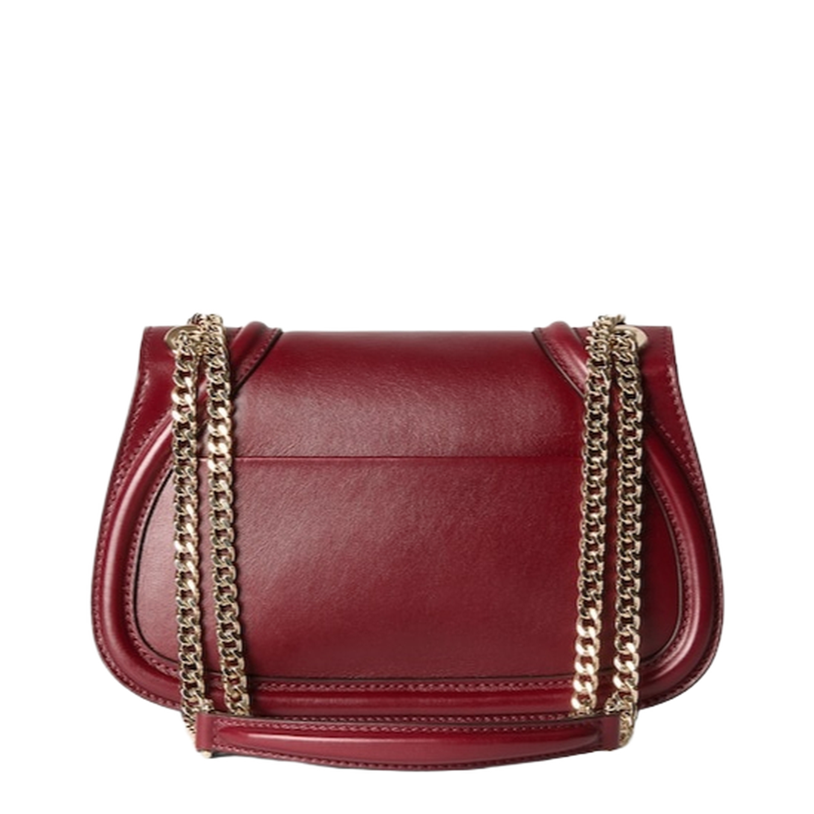 Blondie Medium Leather Shoulder Bag - Burgundy