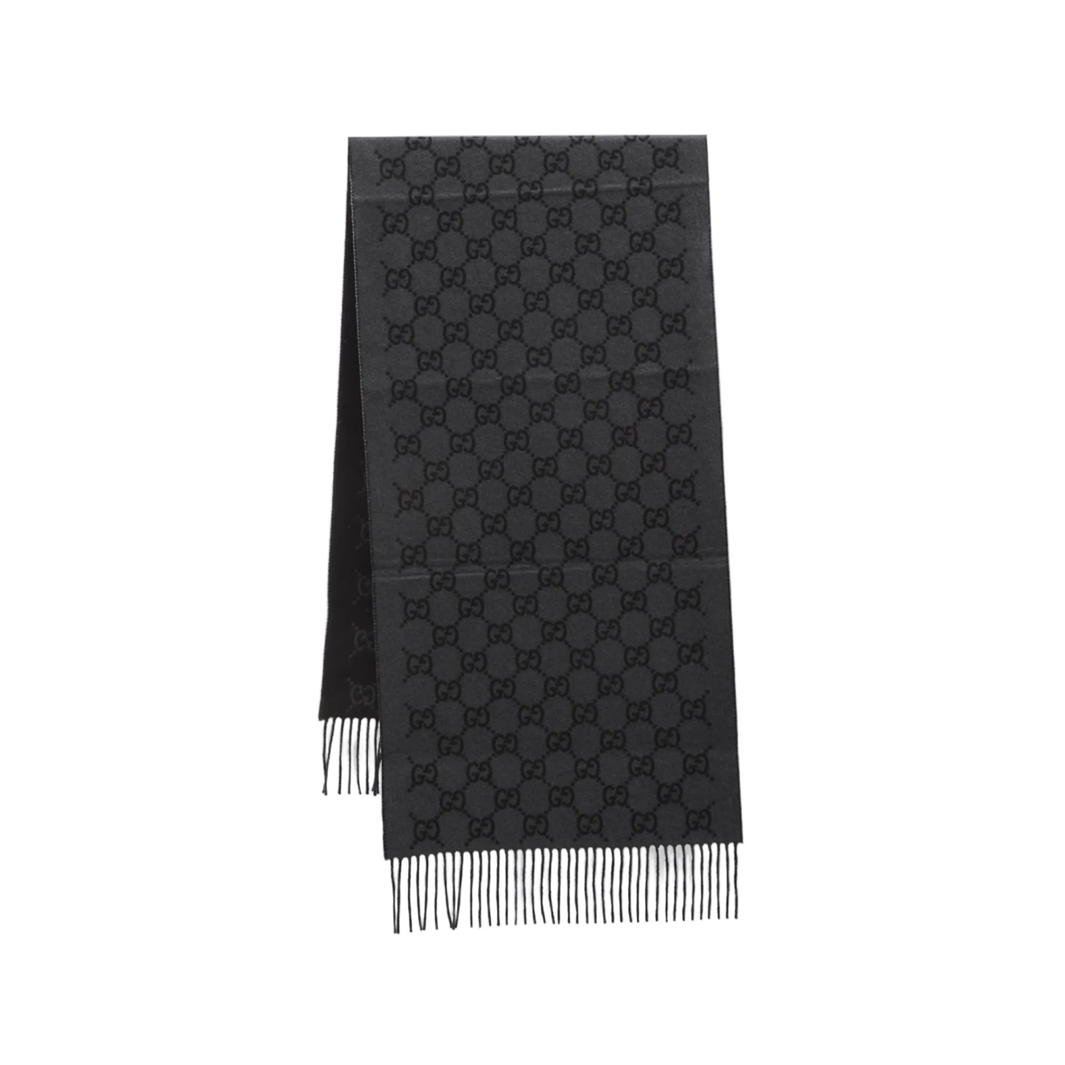 Cashmere Scarf in Dark Grey and Black