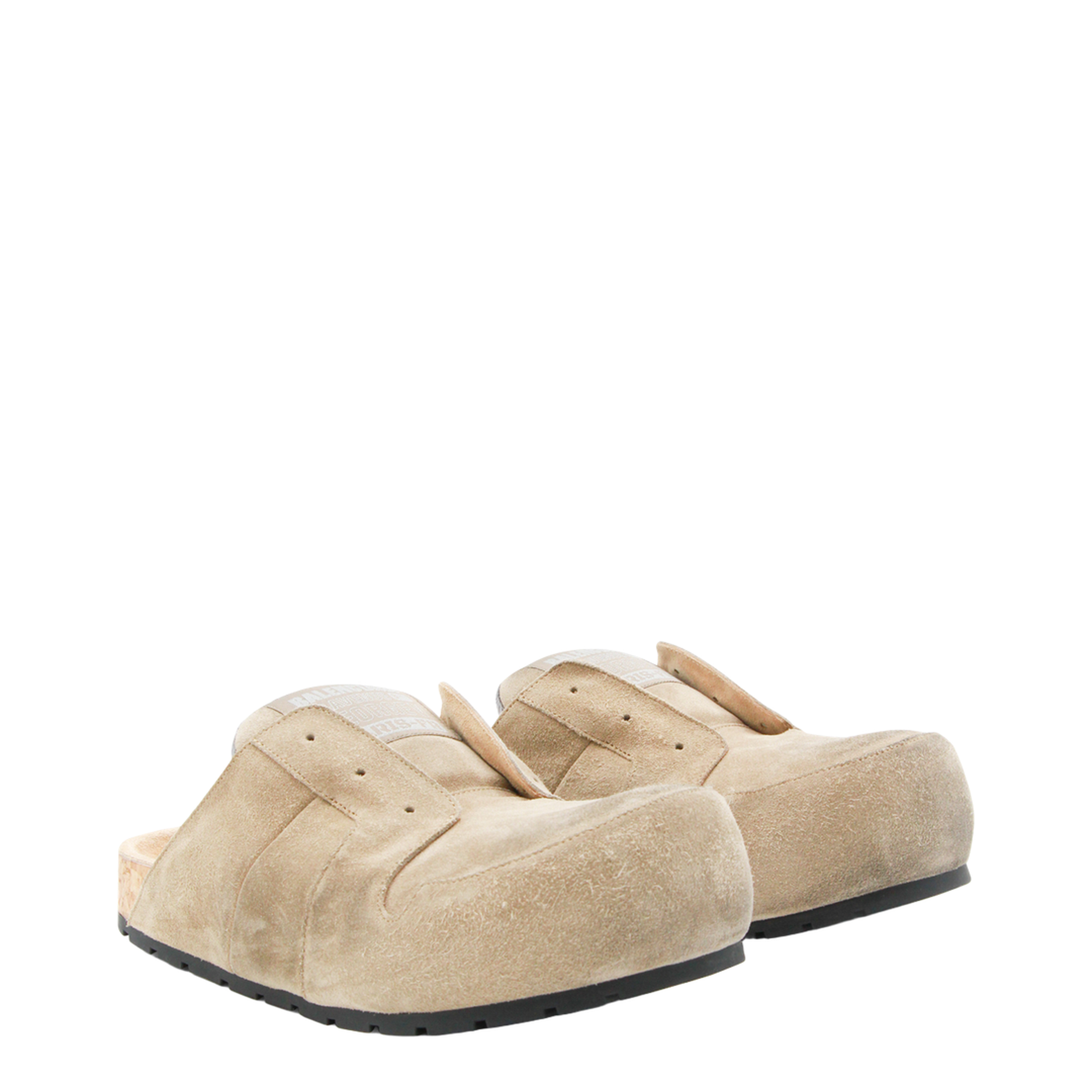 Dumbo Sabot in Distressed Suede Calfskin