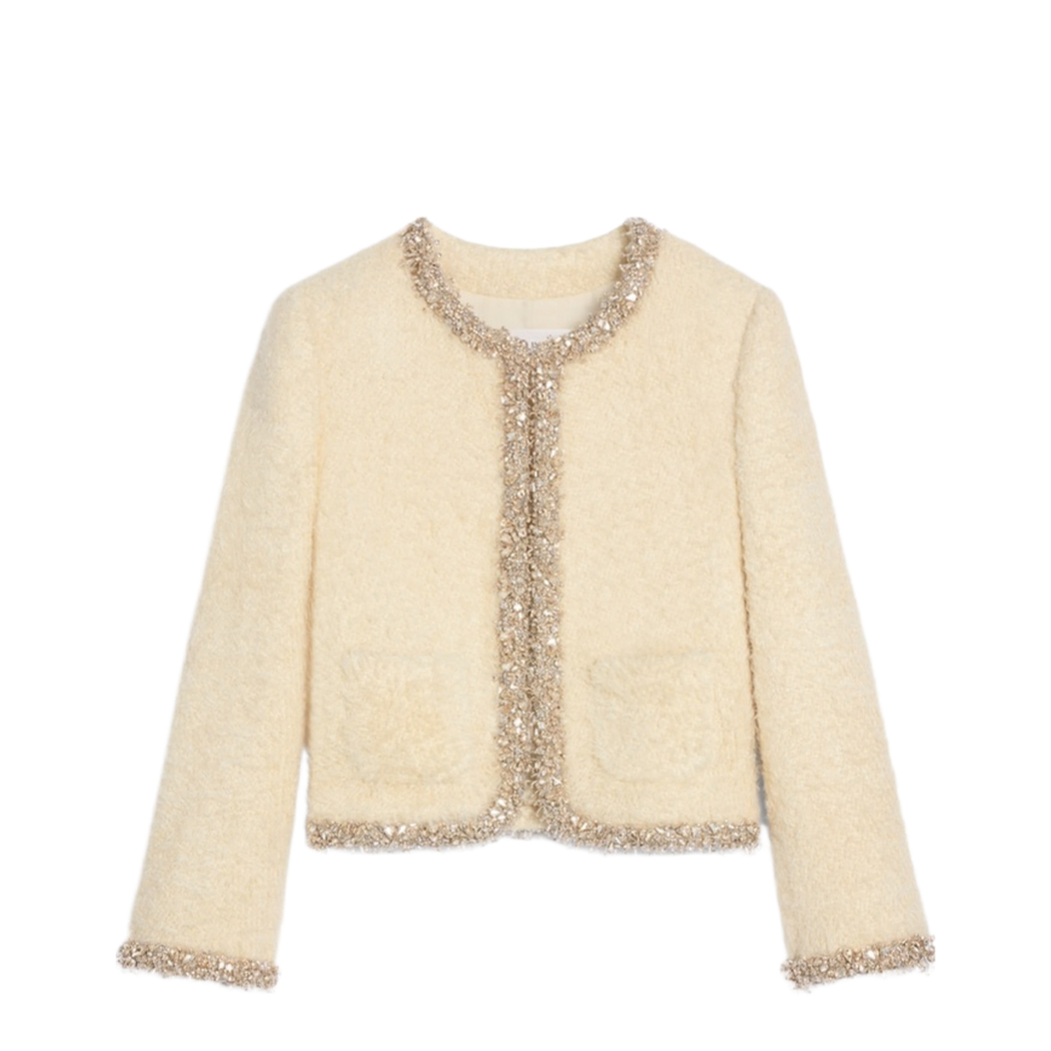 Embroidered Silk Jacket In Multi