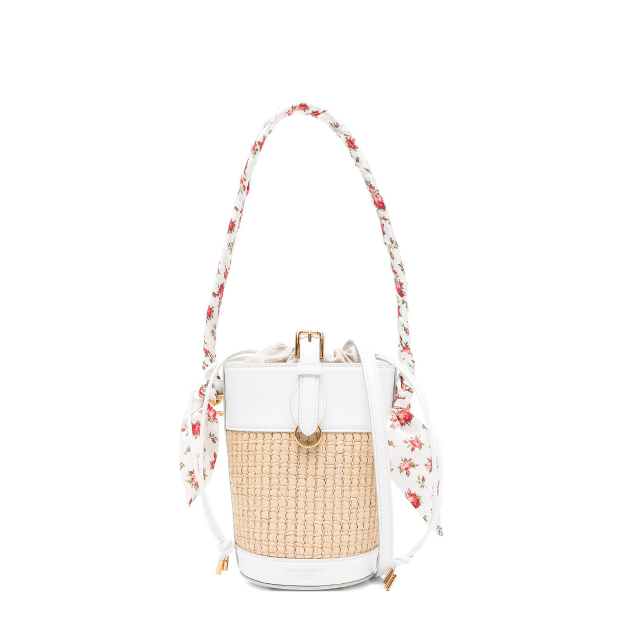 Capri Raffia Bucket Bag - Multicolor