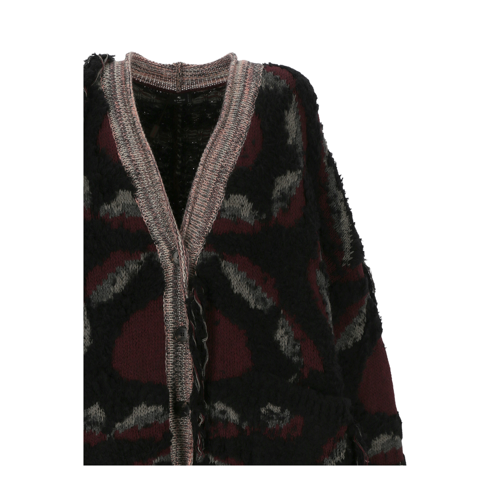 Fringed Oversized Cardigan