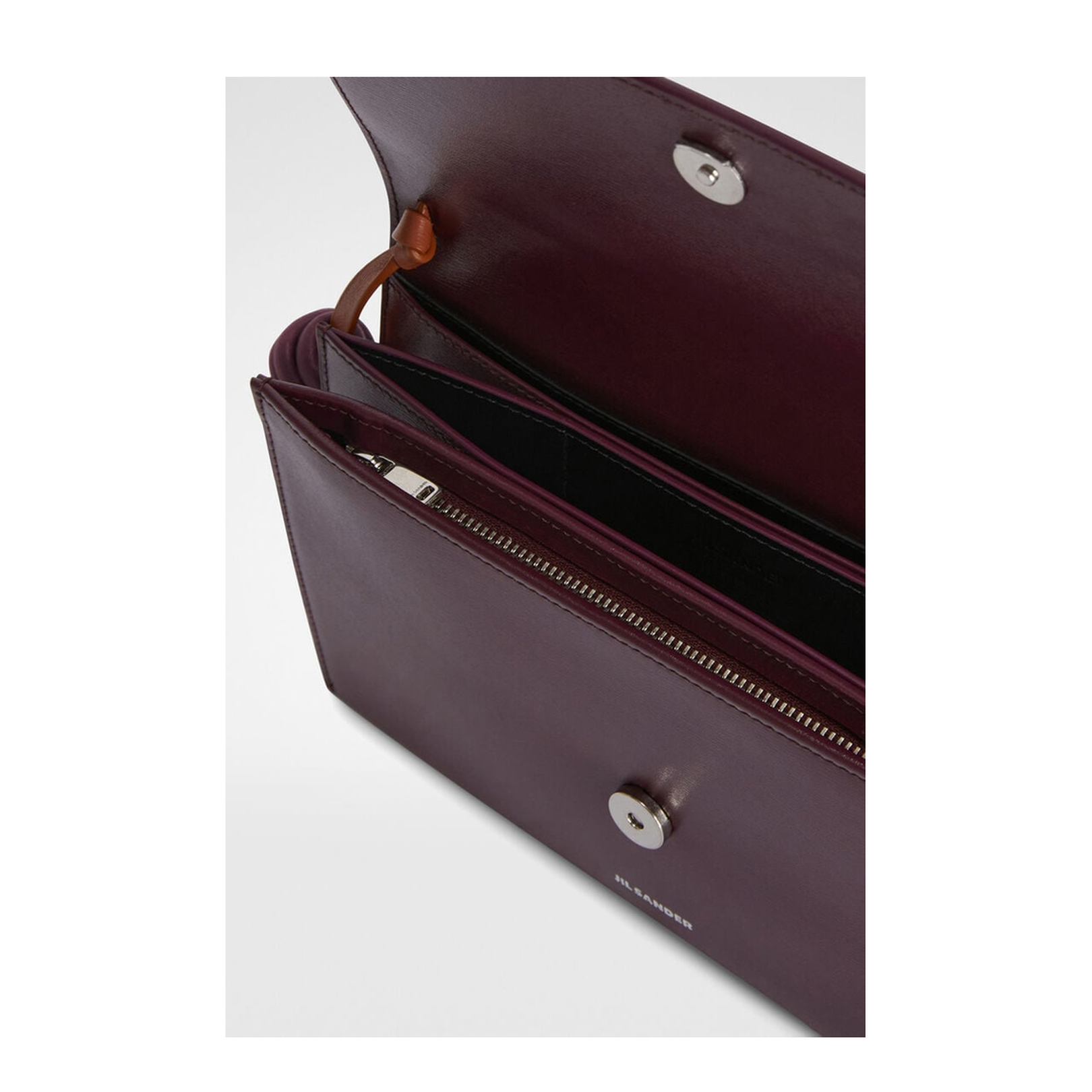 Leather Crossbody Bag with Side Tassels