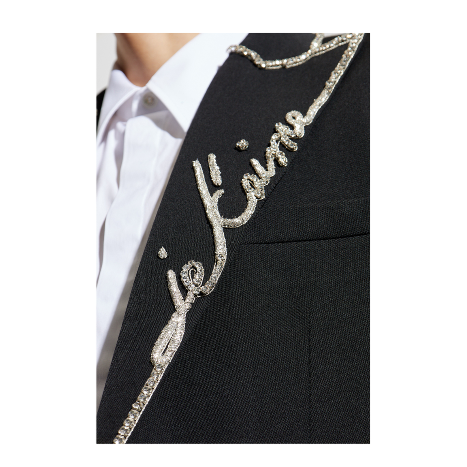 Wool Blazer with Appliqués