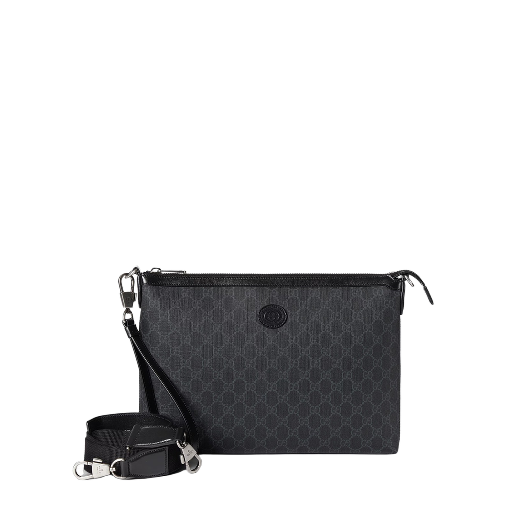 Ophidia Small Leather Pouch - Black