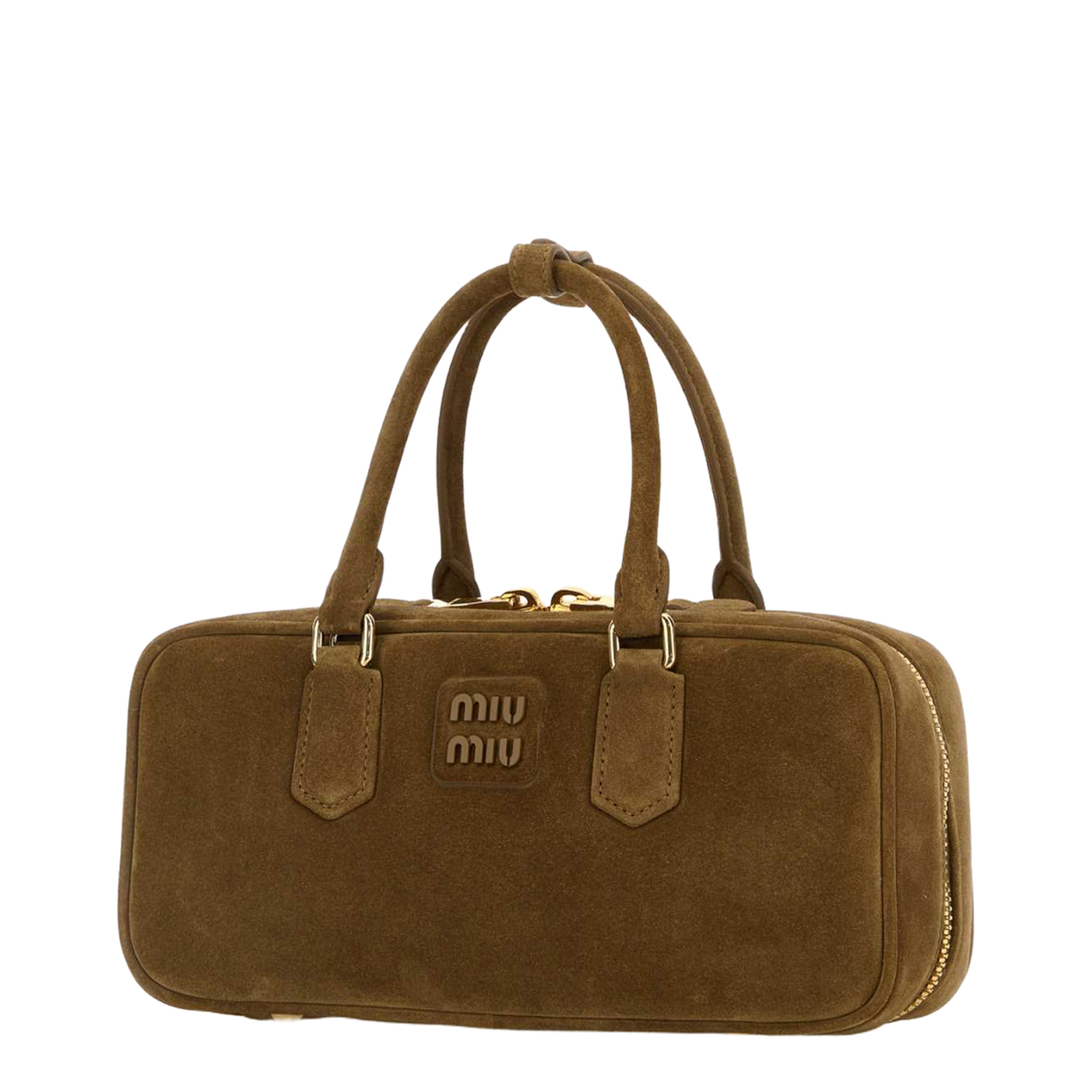 Brown Suede Arcadie Handbag