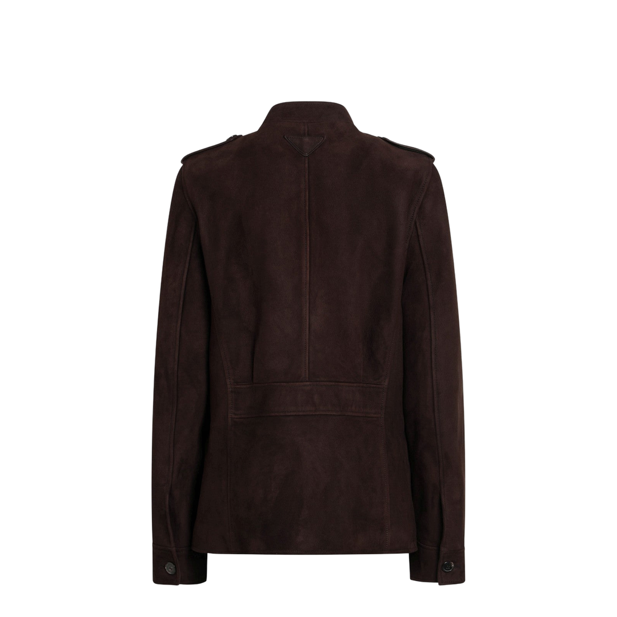 Coffee-coloured Suede Jacket