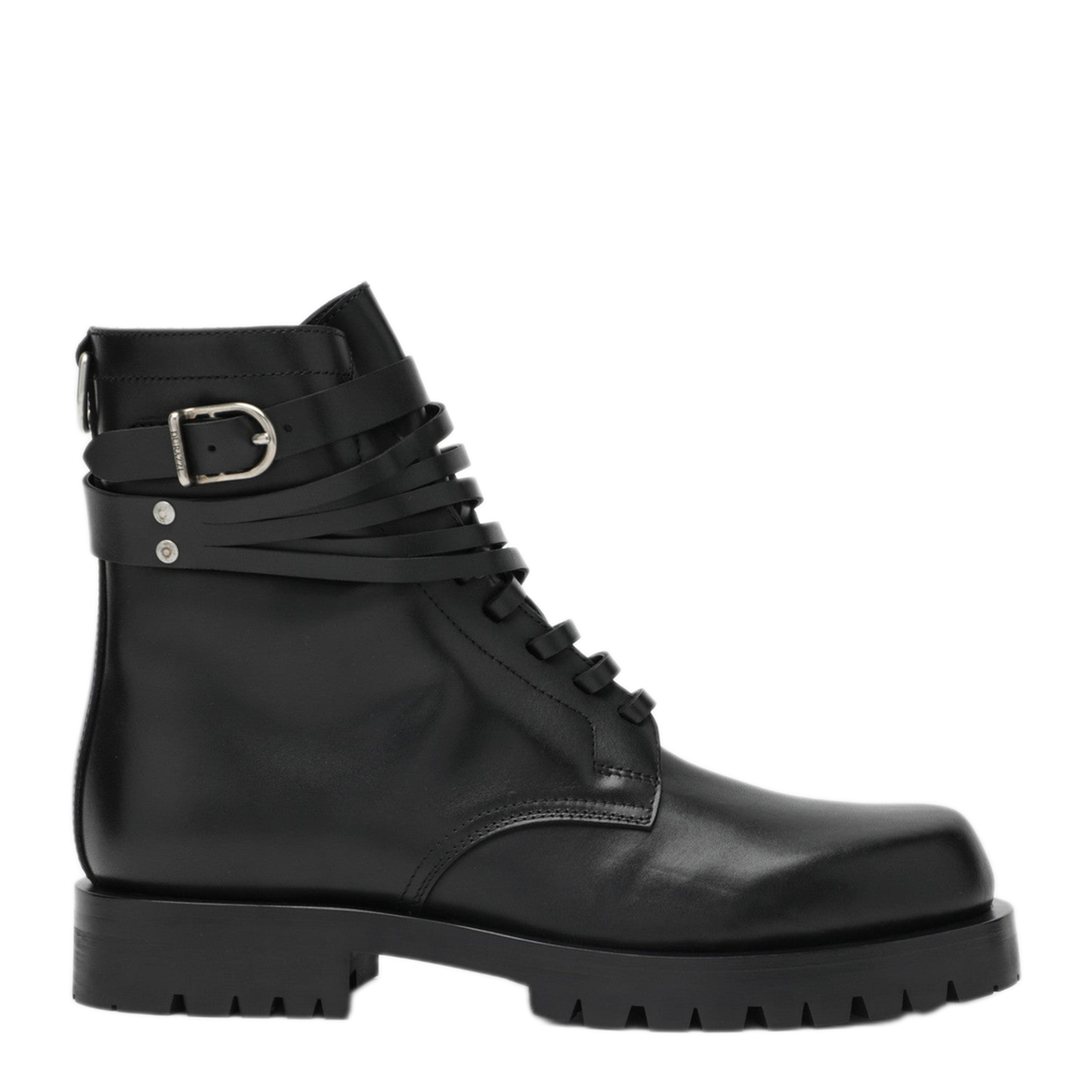 MAYFEYR - Durazzi Milano - Black Combat Boots - FW25SB08PE0036B001