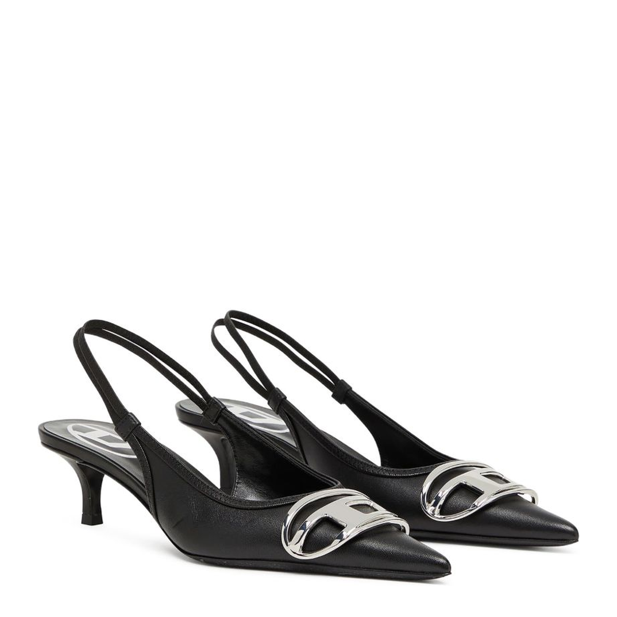 D-Venus SB 40 Slingback Pumps Black