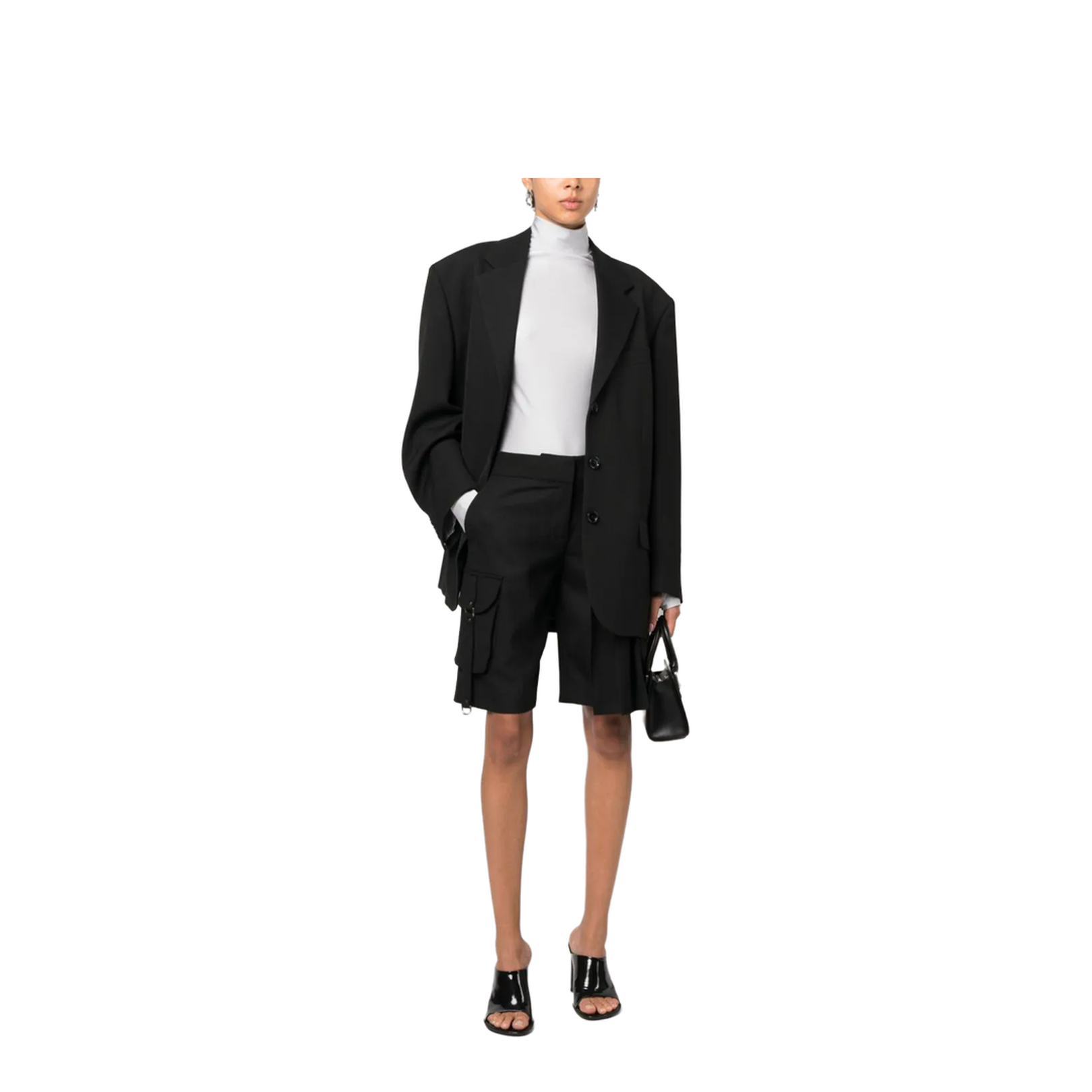 Pleated Cargo Shorts