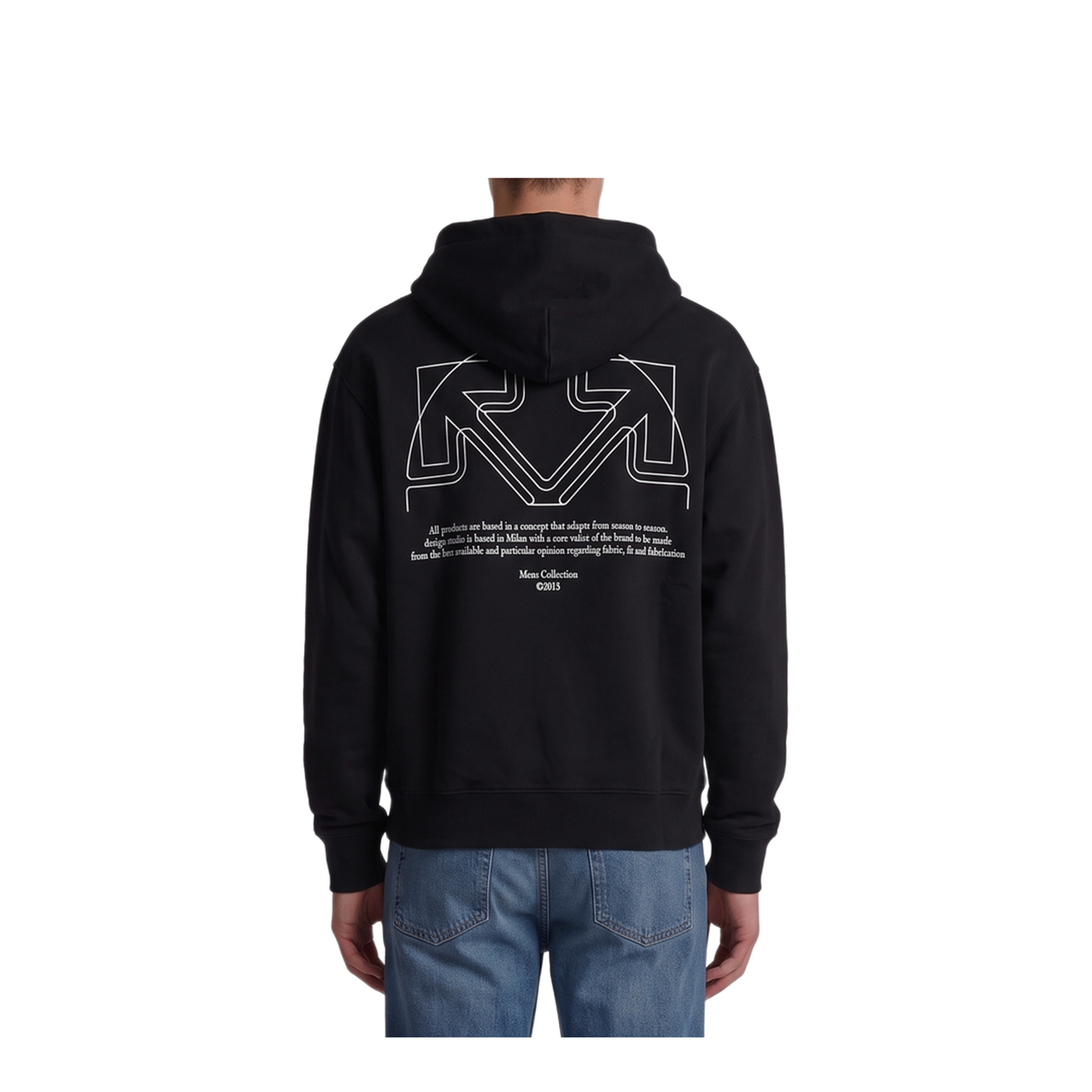 MAYFEYR - Off-White - Offline Half Arrow Skate Hoodie - OMBB085F26FLE00V00001