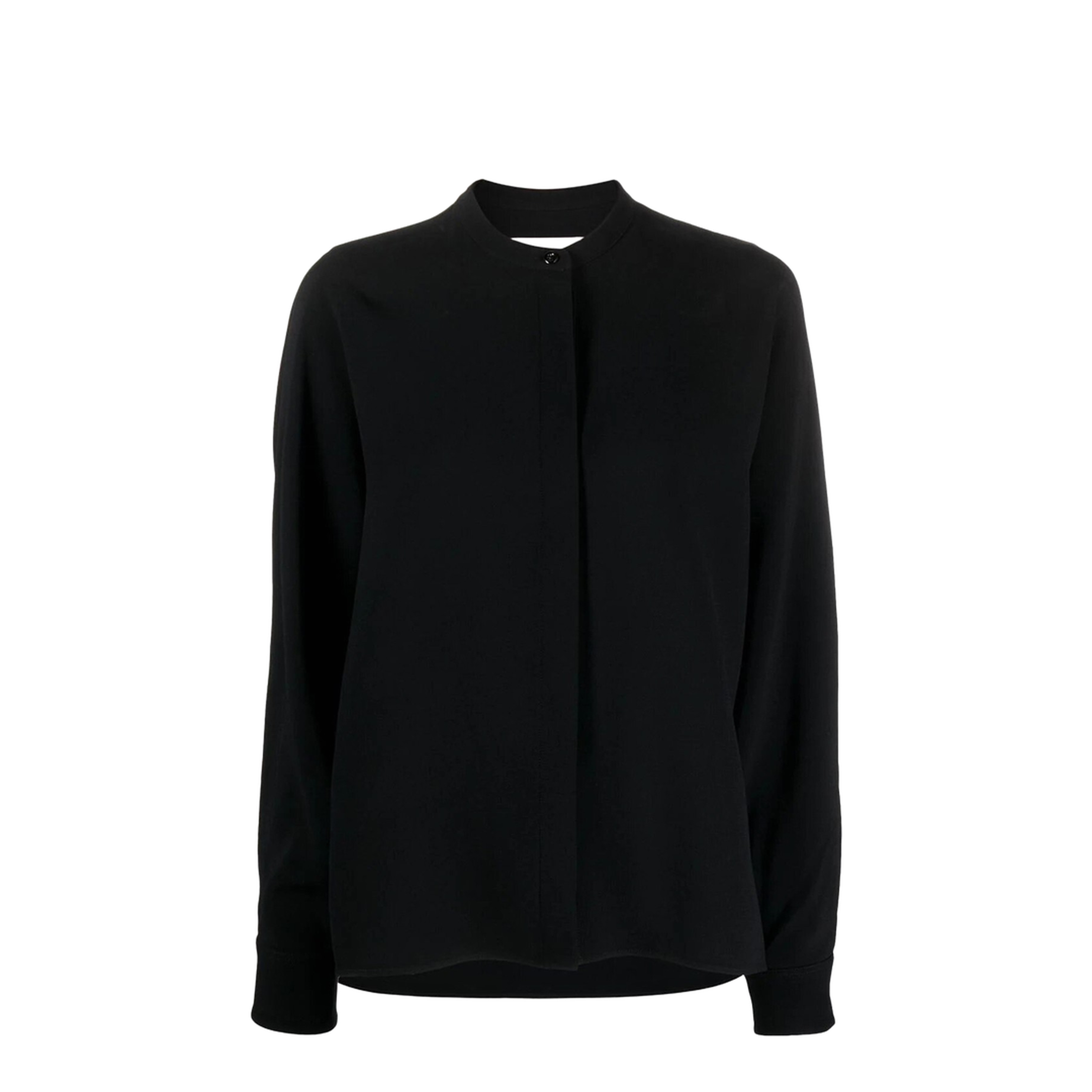 Black Viscose Blend Shirt