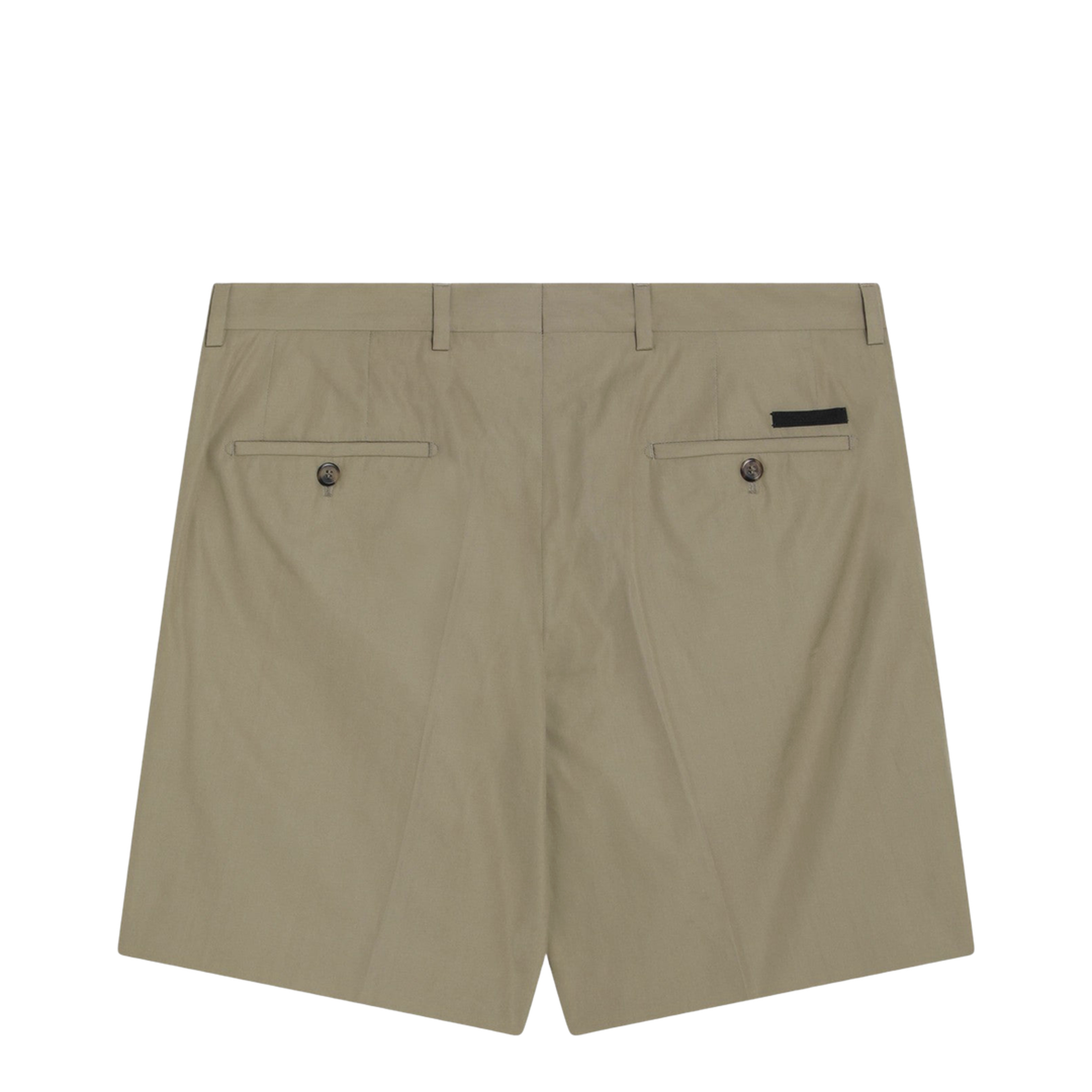 Putty-colored cotton bermuda shorts