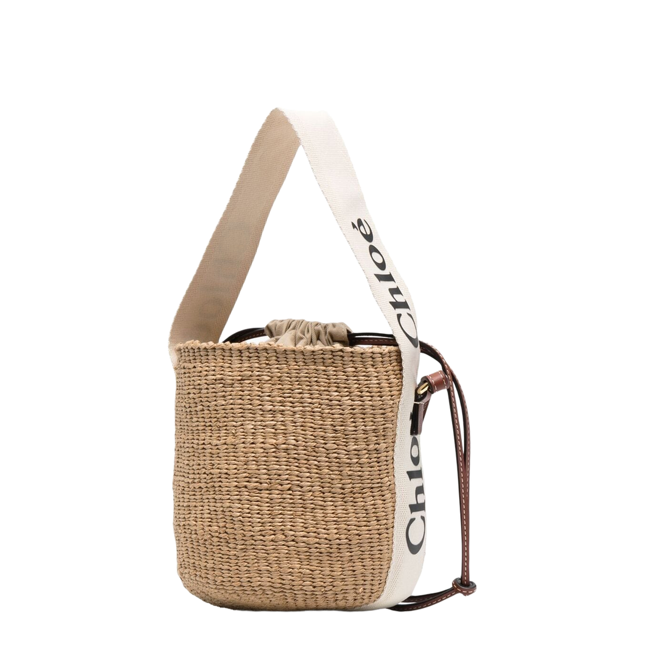 Small Woody Basket in Natural Fibers