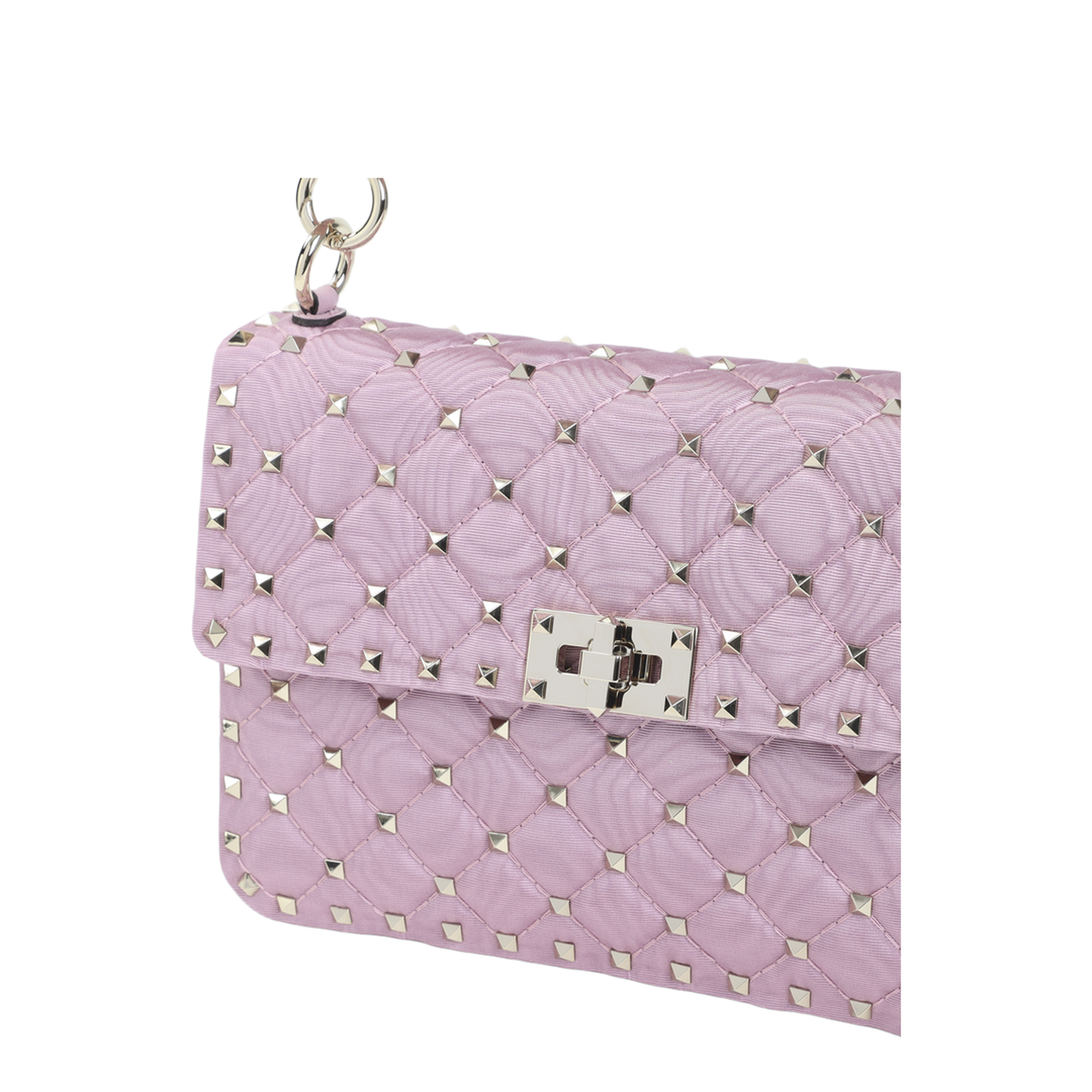 MAYFEYR - Valentino - Pink Fabric Rockstud Handbag - 8W0B0122DIIQNV