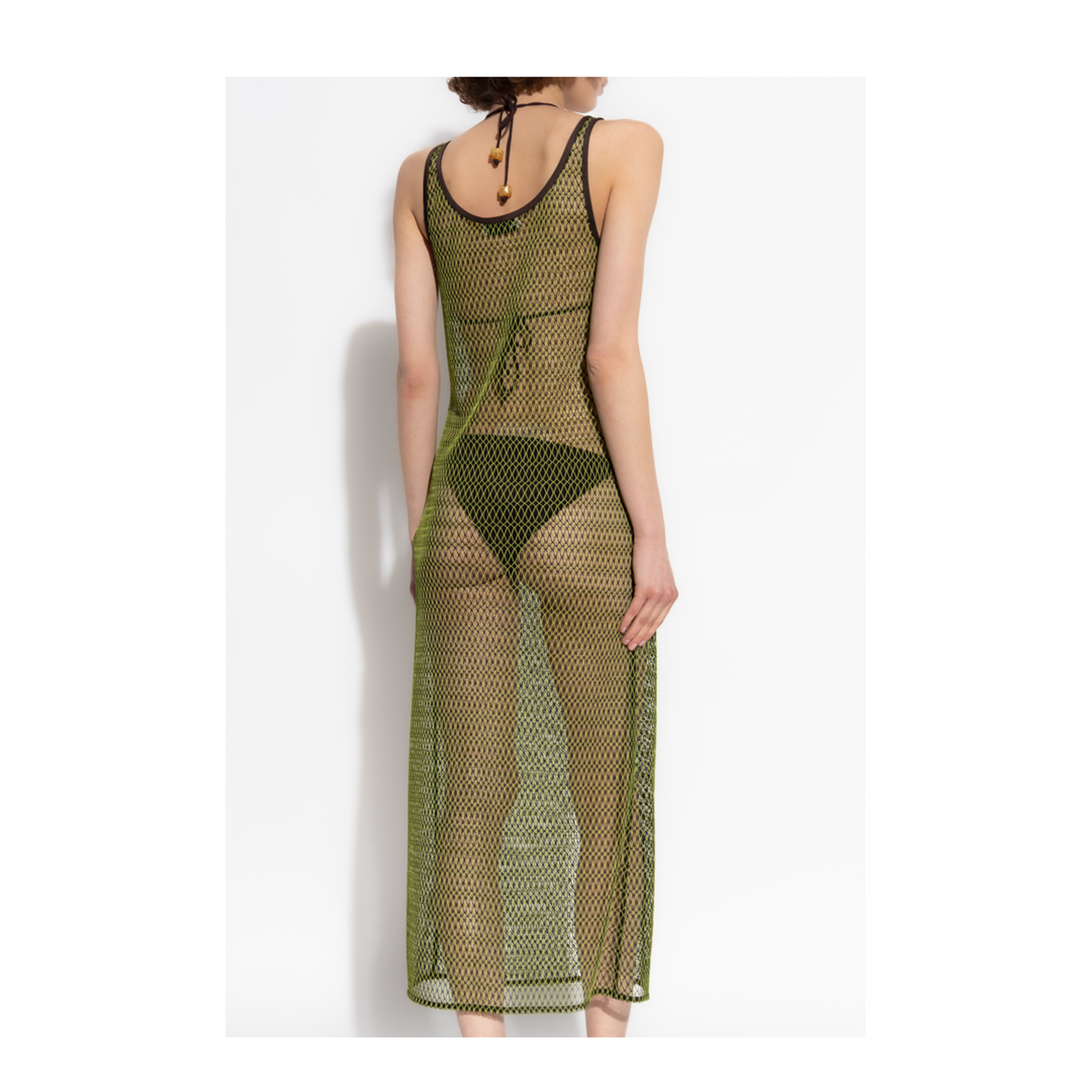 Transparent Dress with Spaghetti Straps