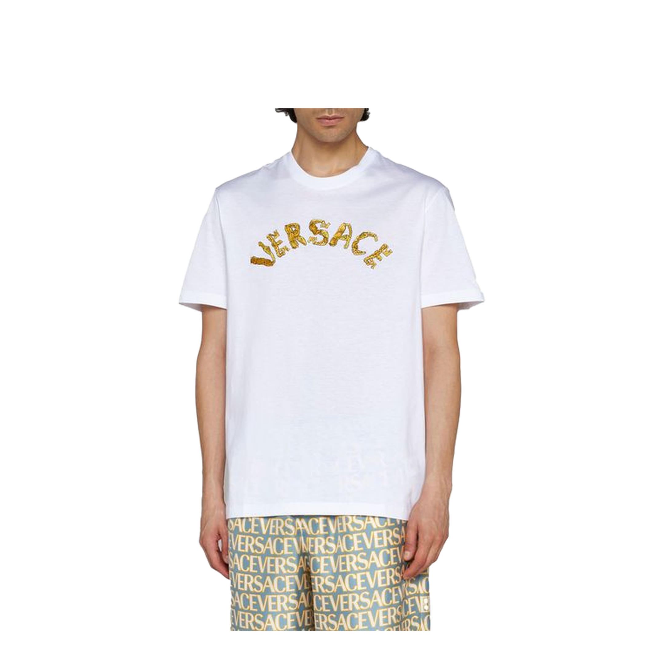 Logo Embroidery T-shirt In White