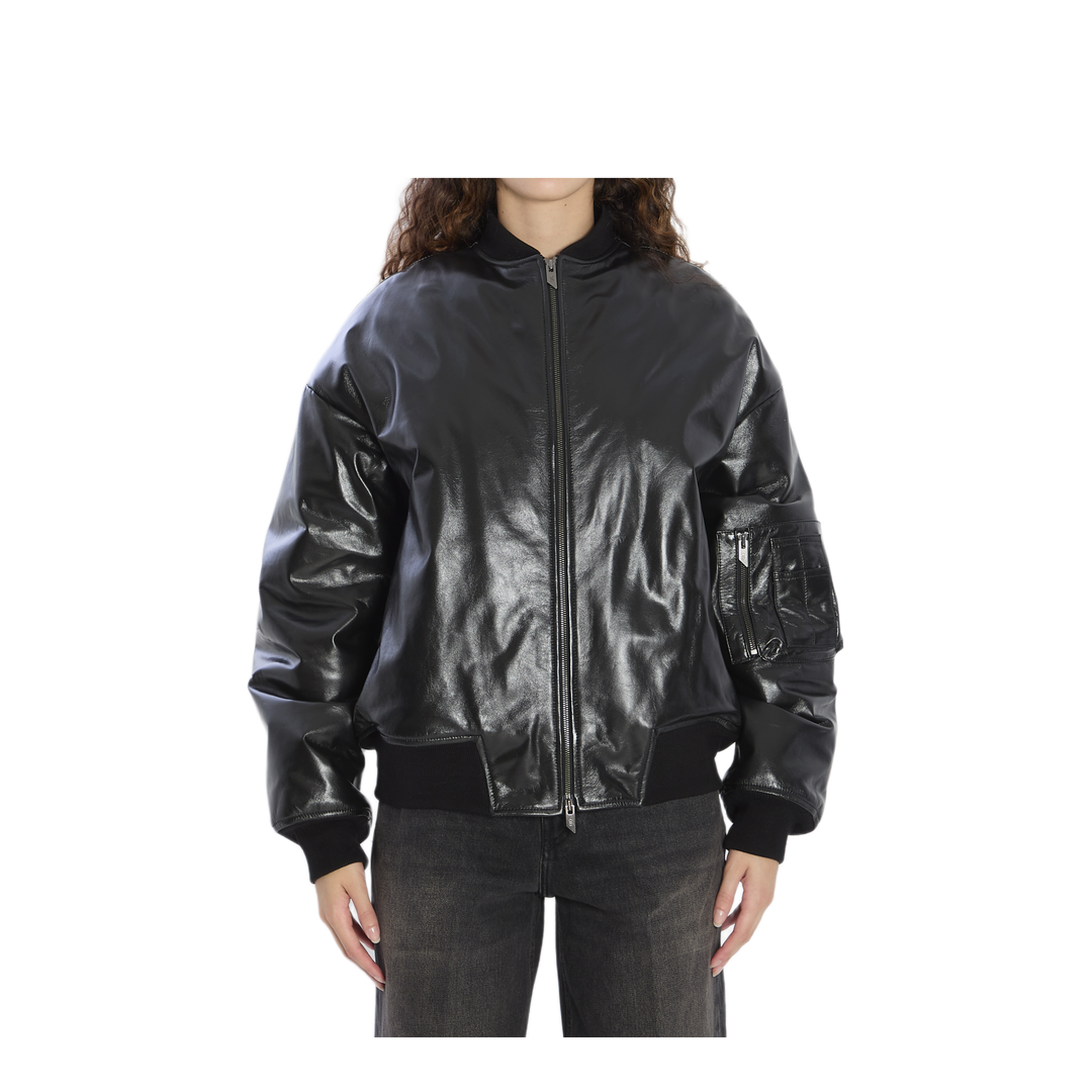 MAYFEYR - Salvatore Santoro - Leather Bomber Jacket - 49071BLACK