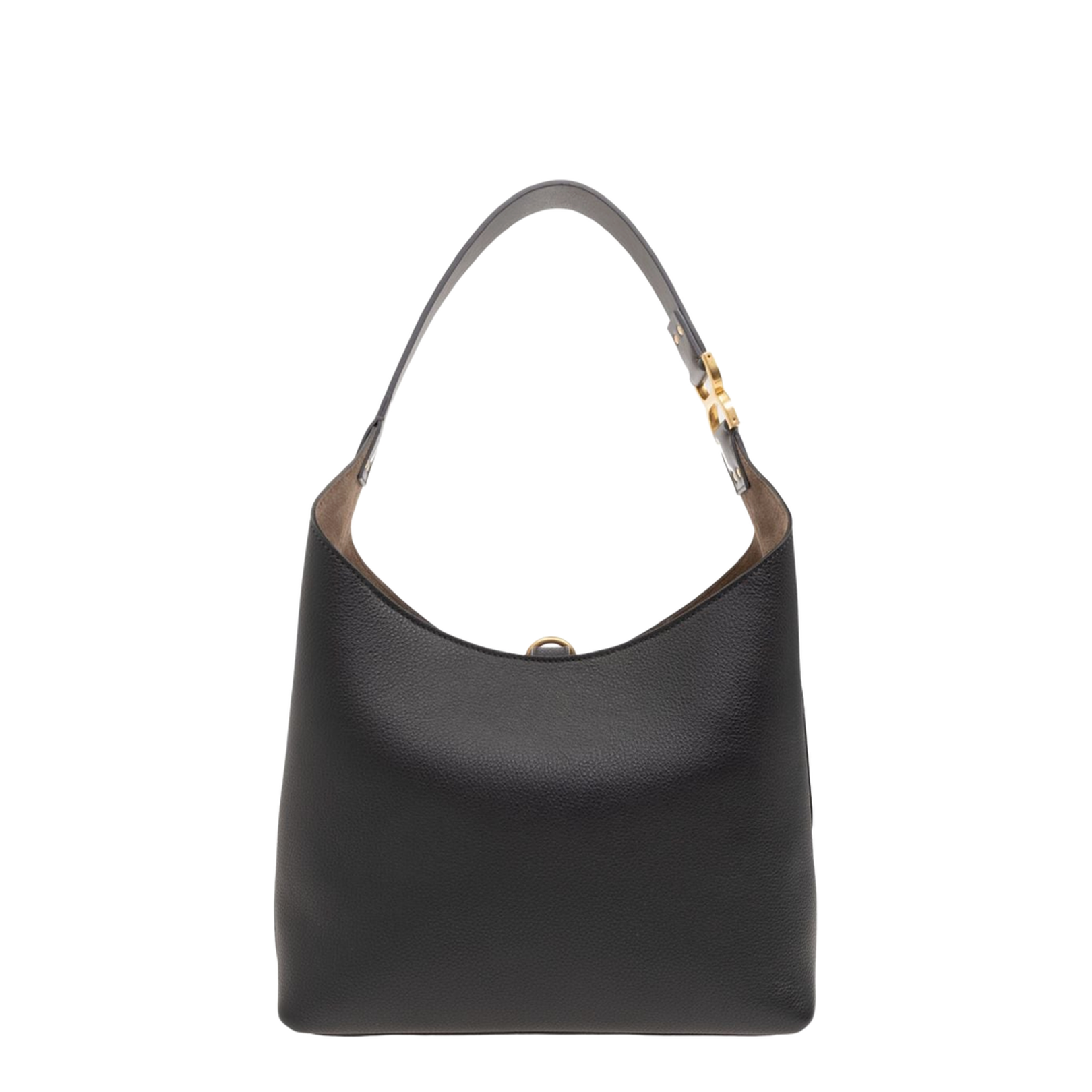 Small Marcie Hobo Bag in Grained Leather