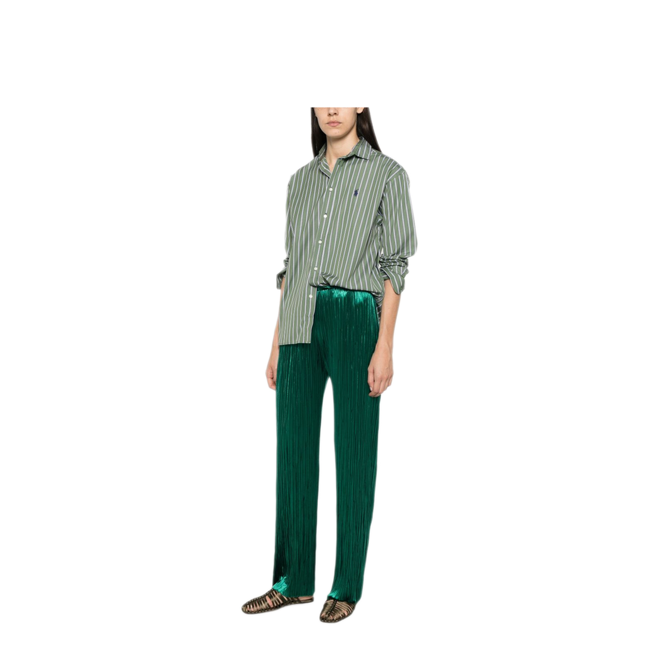 MAYFEYR - Forte Forte - Trousers Green - 15053MYPANTSJADE