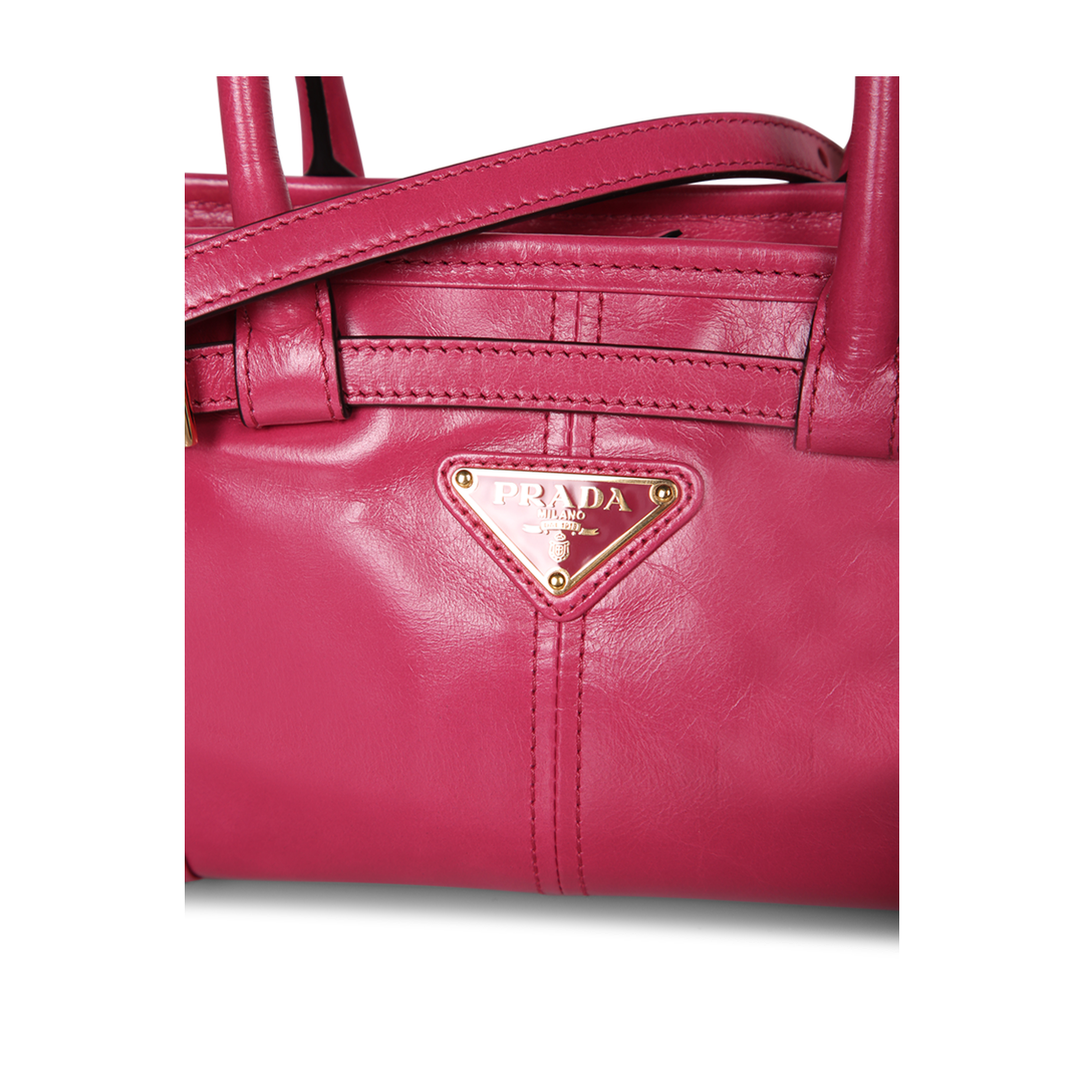 Fuchsia Leather Mini Handbag