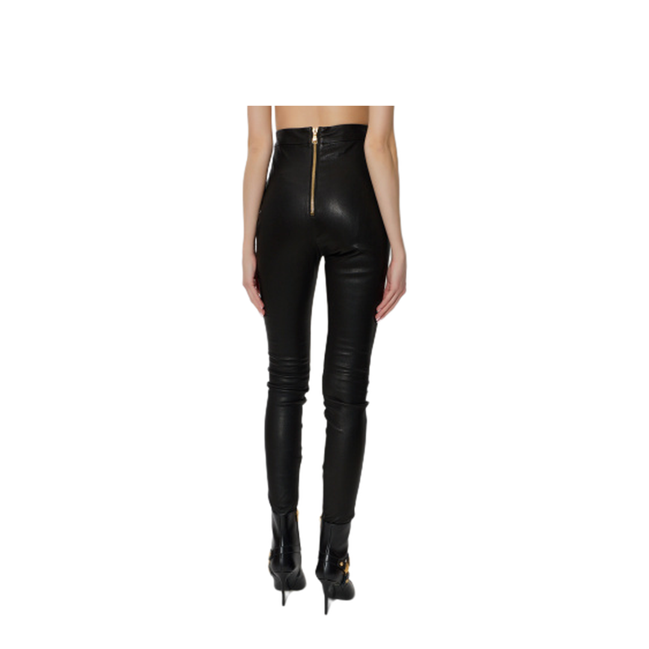 Women's Black Leather Pants