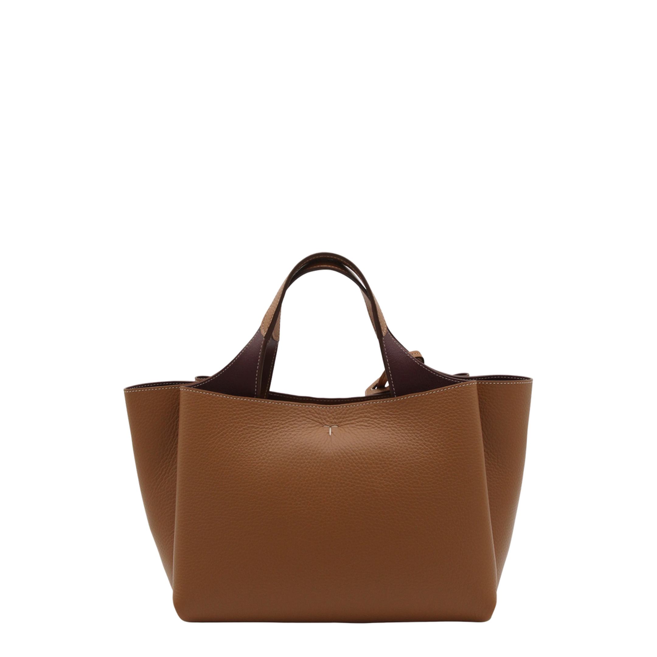 T Timeless Mini Calfskin Top-Handle Bag - Kenya Bordeaux