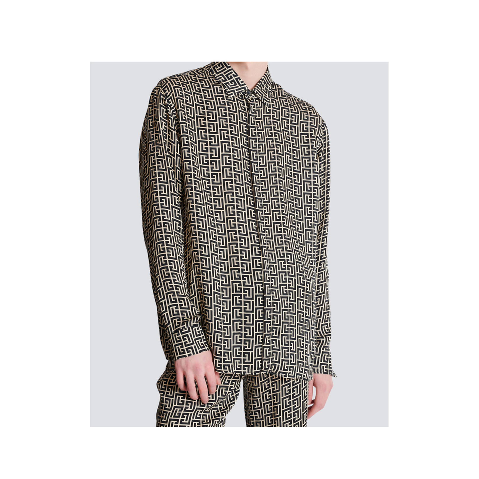 Monogrammed Flowing Shirt