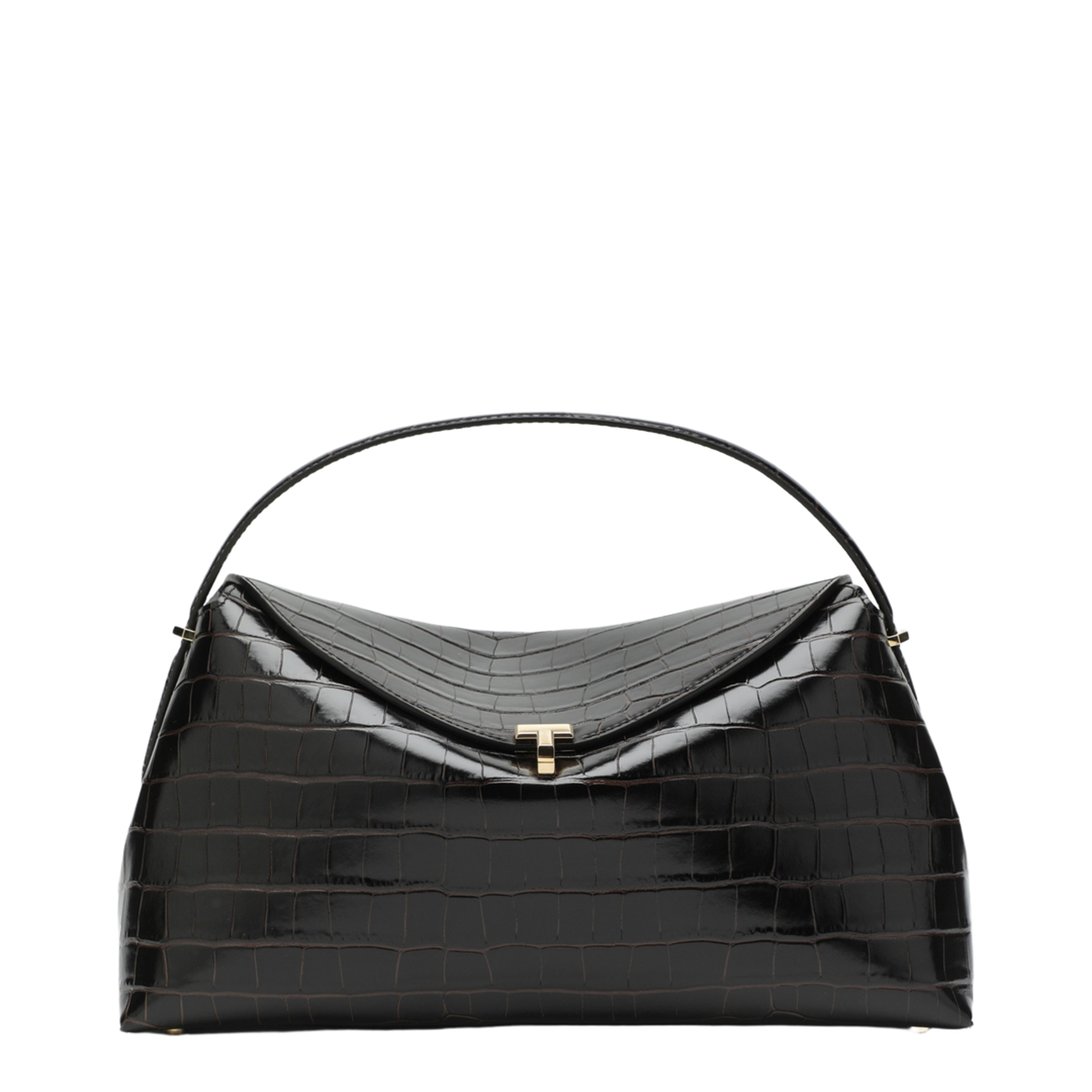 MAYFEYR - Toteme - Everyday Bag In Dark Brown Crocodile-Embossed Leather - 243-WAL961LE0076034