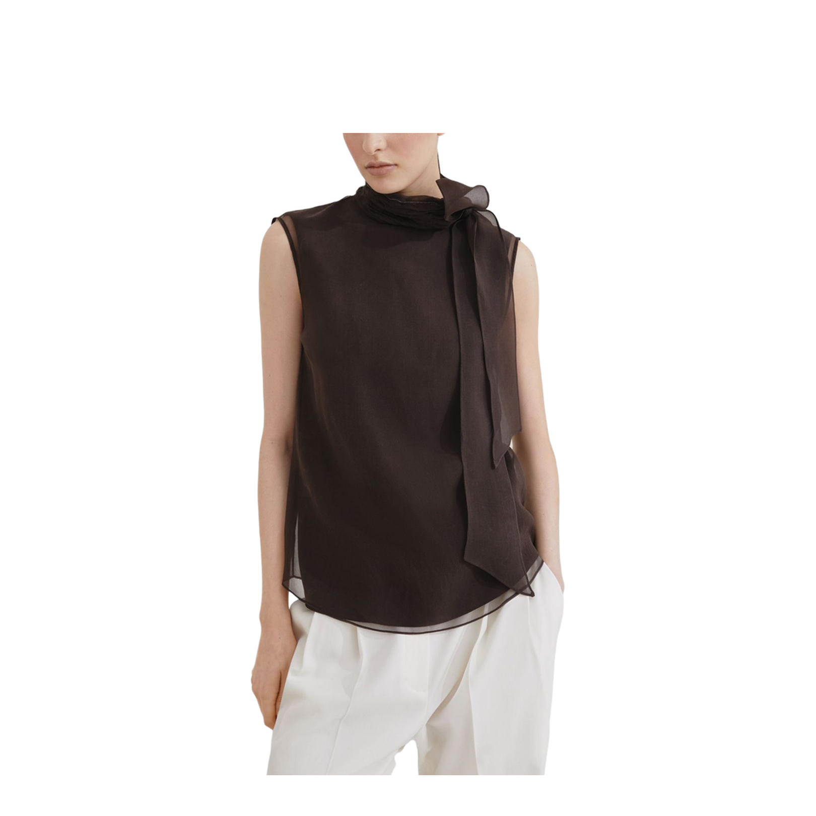 Sleeveless Layered Top