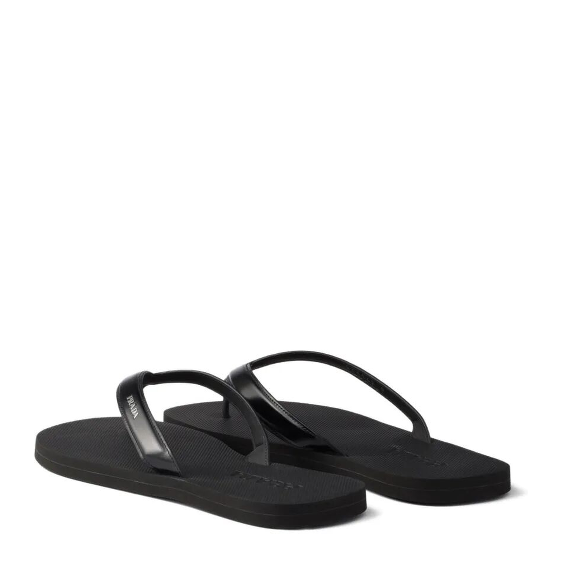 MAYFEYR - Prada - Brushed Leather Flip-Flops - 2Y3162FG001055F0002