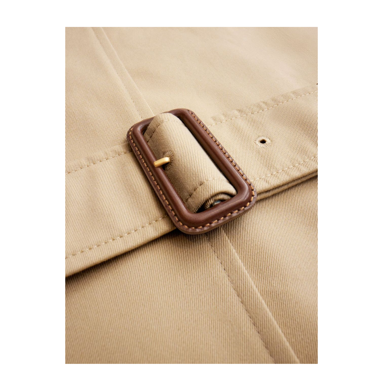 Chelsea Cotton Trench Coat with Side Pocket