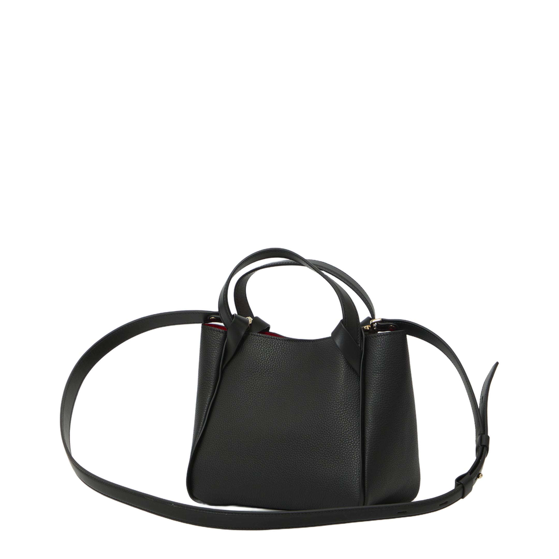Bettina Mini Grained Calf Leather Tote Bag - Black