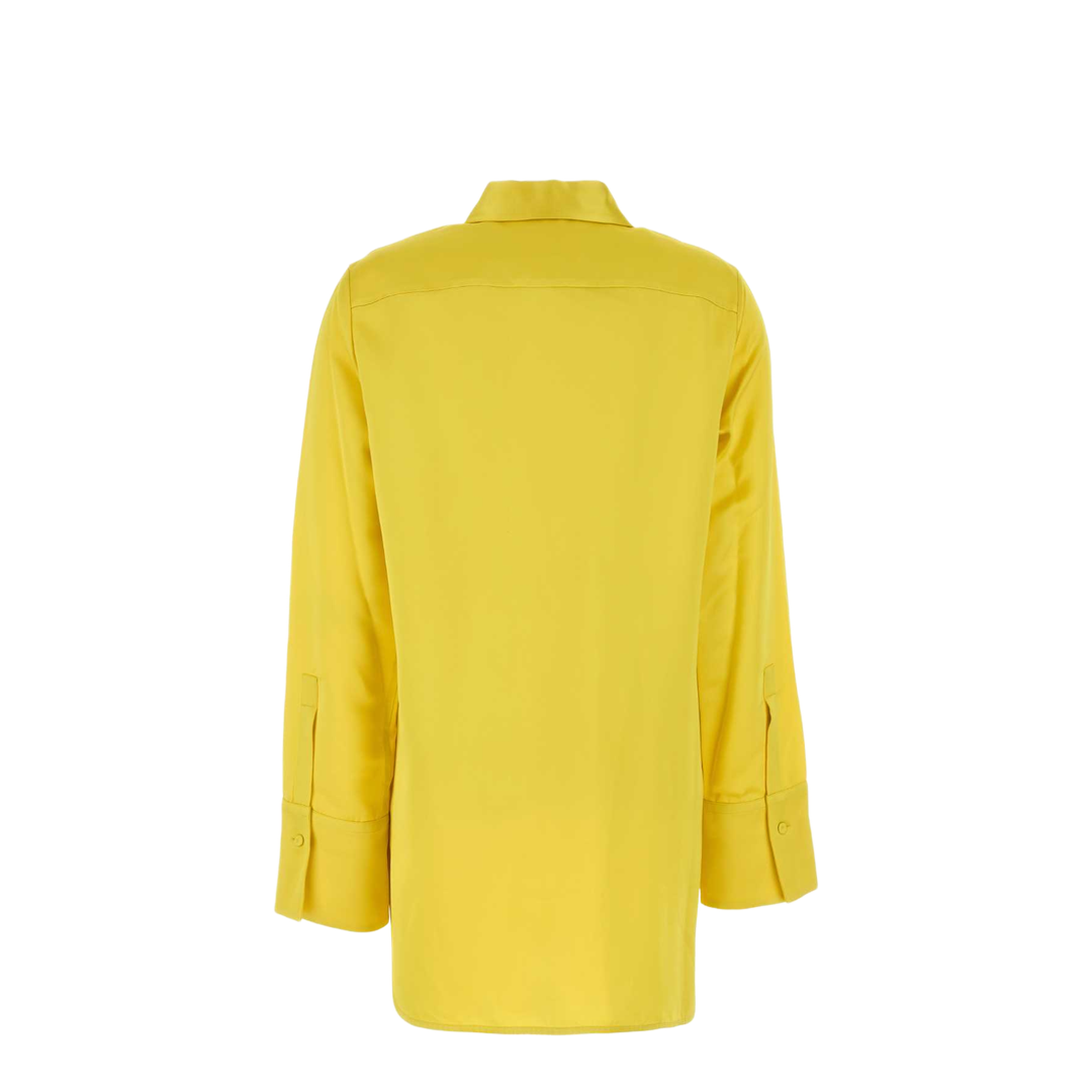 Yellow Satin Oversize Shirt