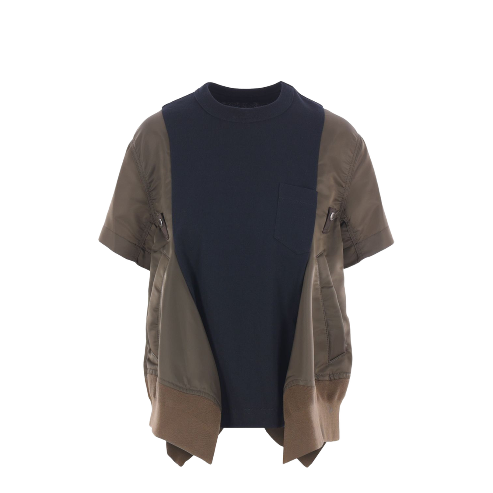 Cotton and Nylon T-Shirt
