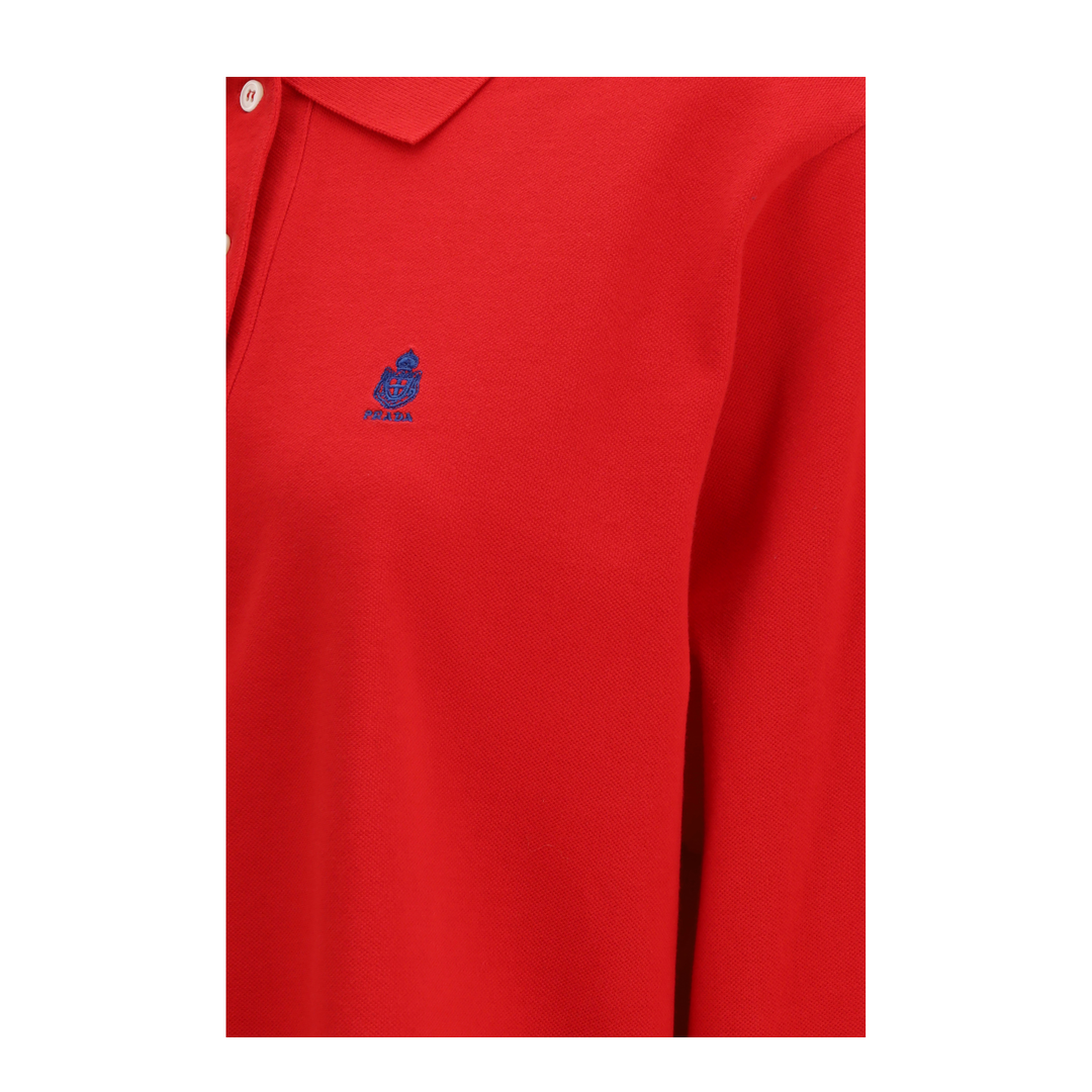 MAYFEYR - Prada - Long-Sleeve Cotton Piqué Polo - 39669RSOOO19OV