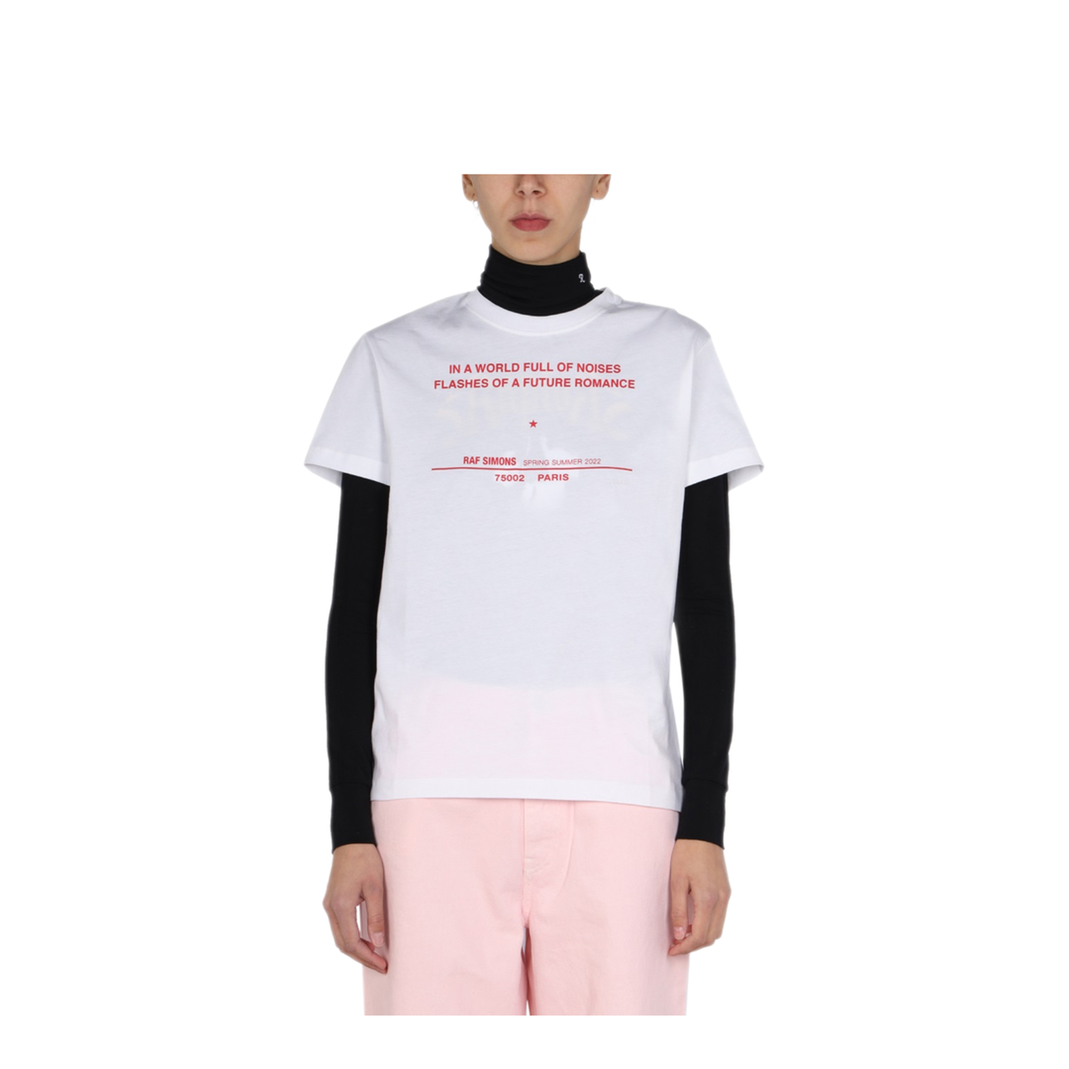 MAYFEYR - RAF SIMONS - Logo Print T Shirt - 221W104190010010