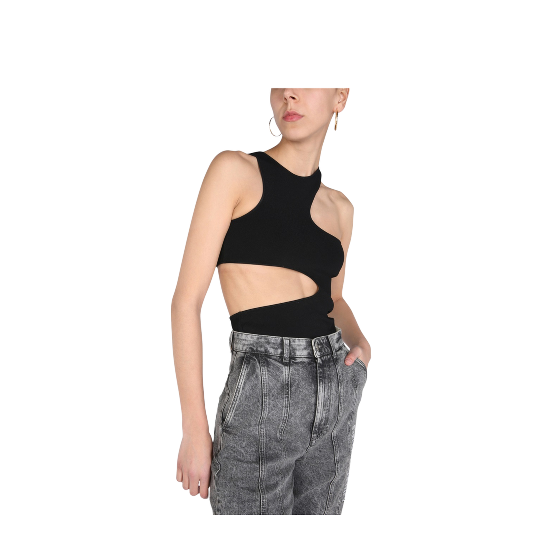 Compact Top with Cut Out Details