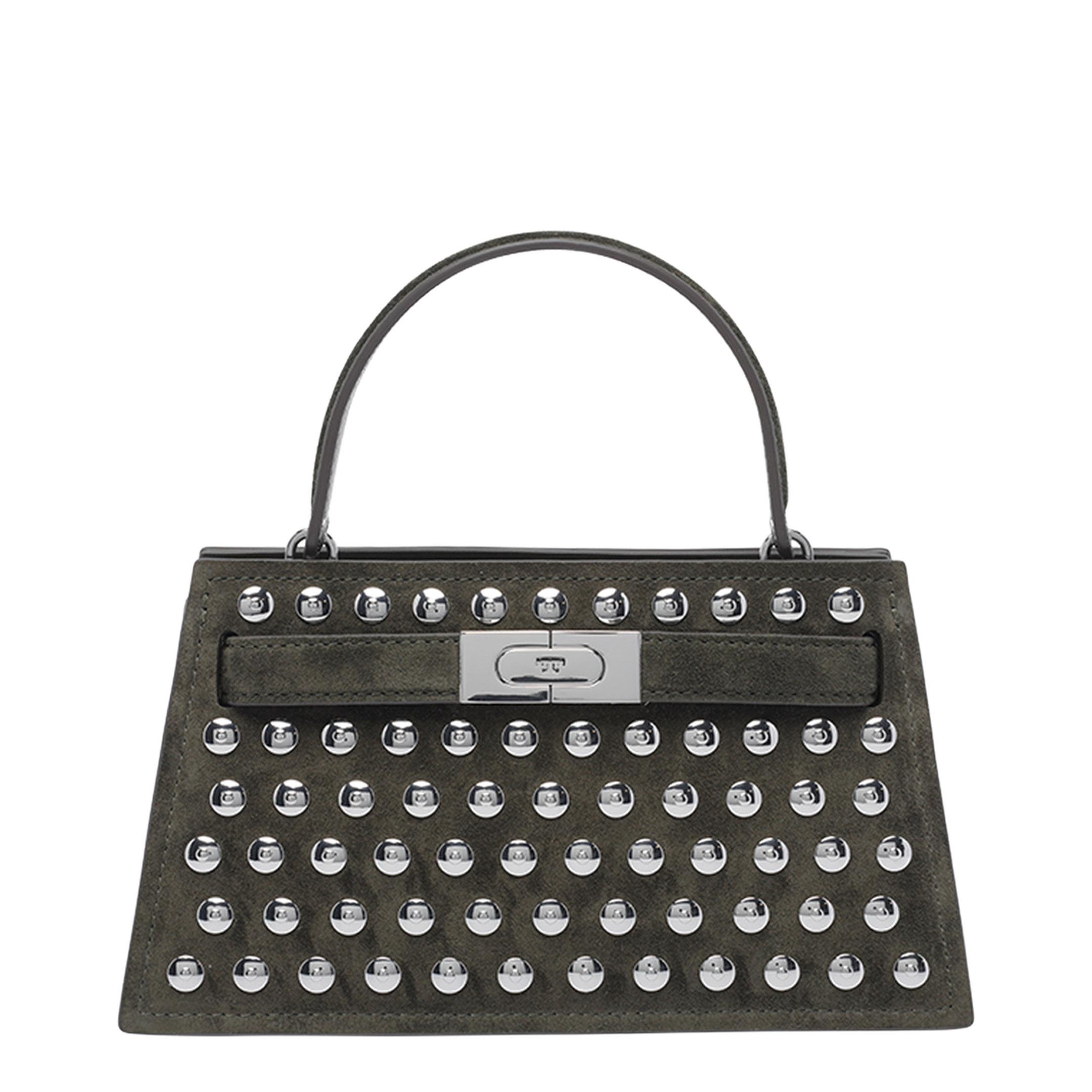 Mini Lee Radziwill Studded Suede Handbag