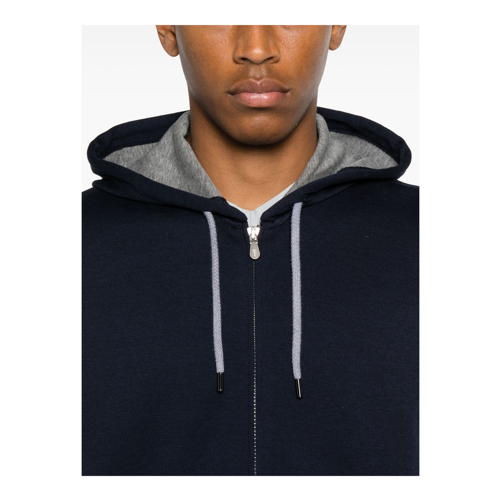 Cotton and Cashmere Blend Hooded Vest