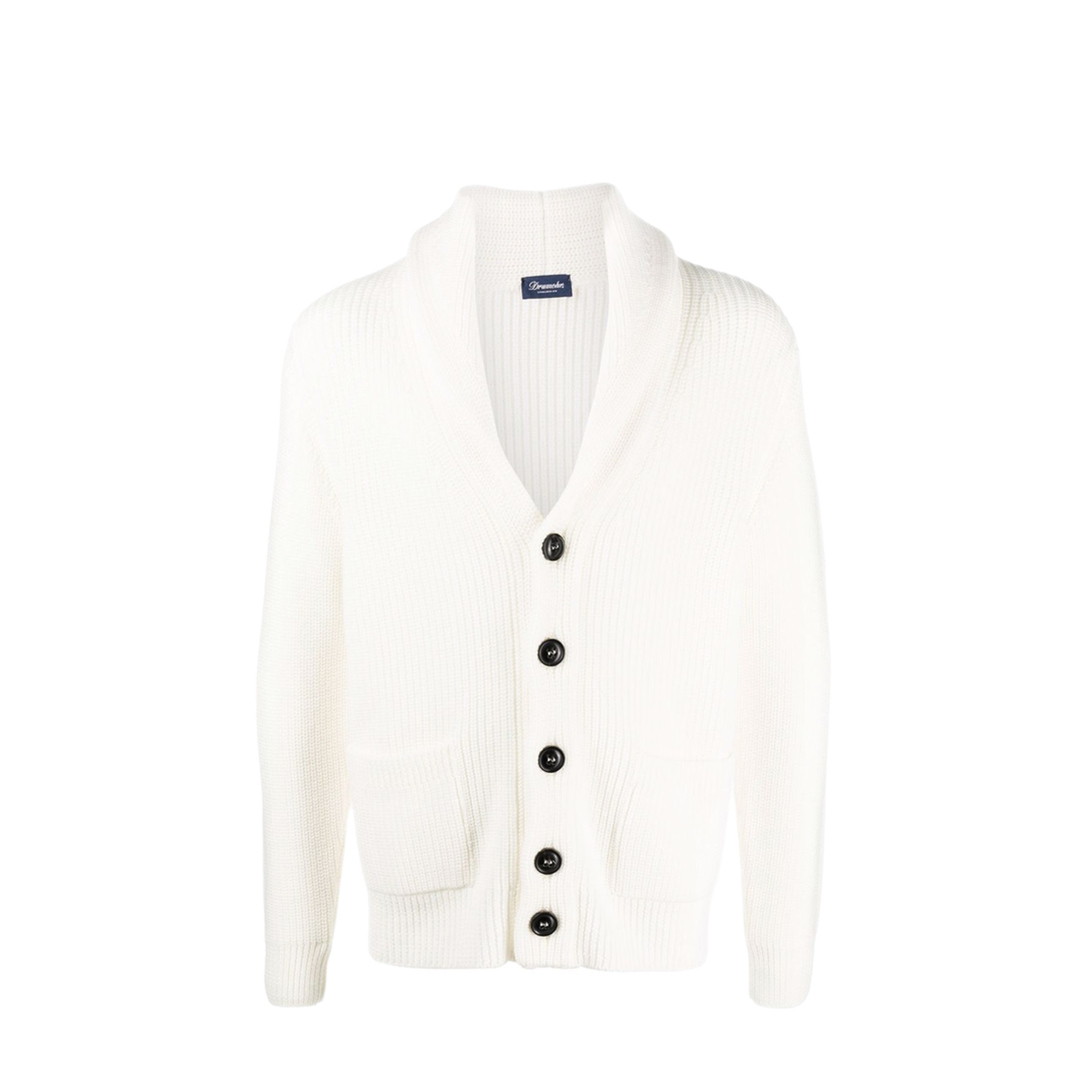 MAYFEYR - Drumohr - White Sweater Size 48 - D5M419PNL125