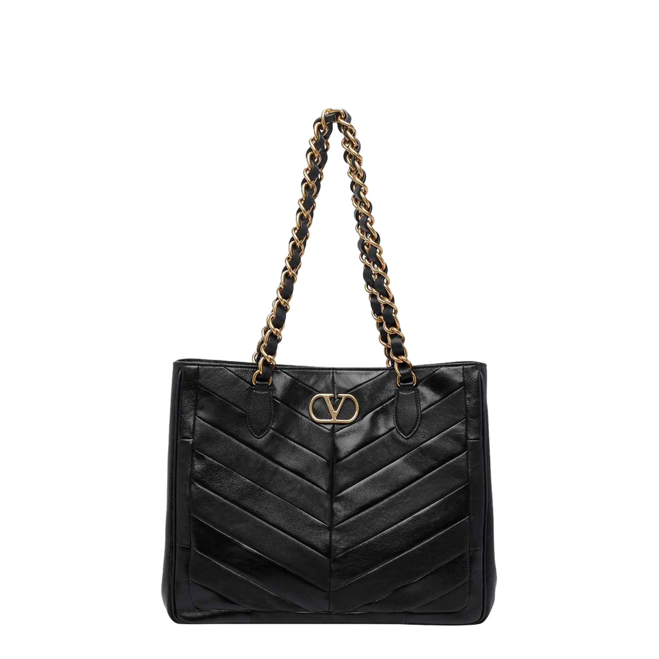 Laseine Chevron Motif Shopping Bag