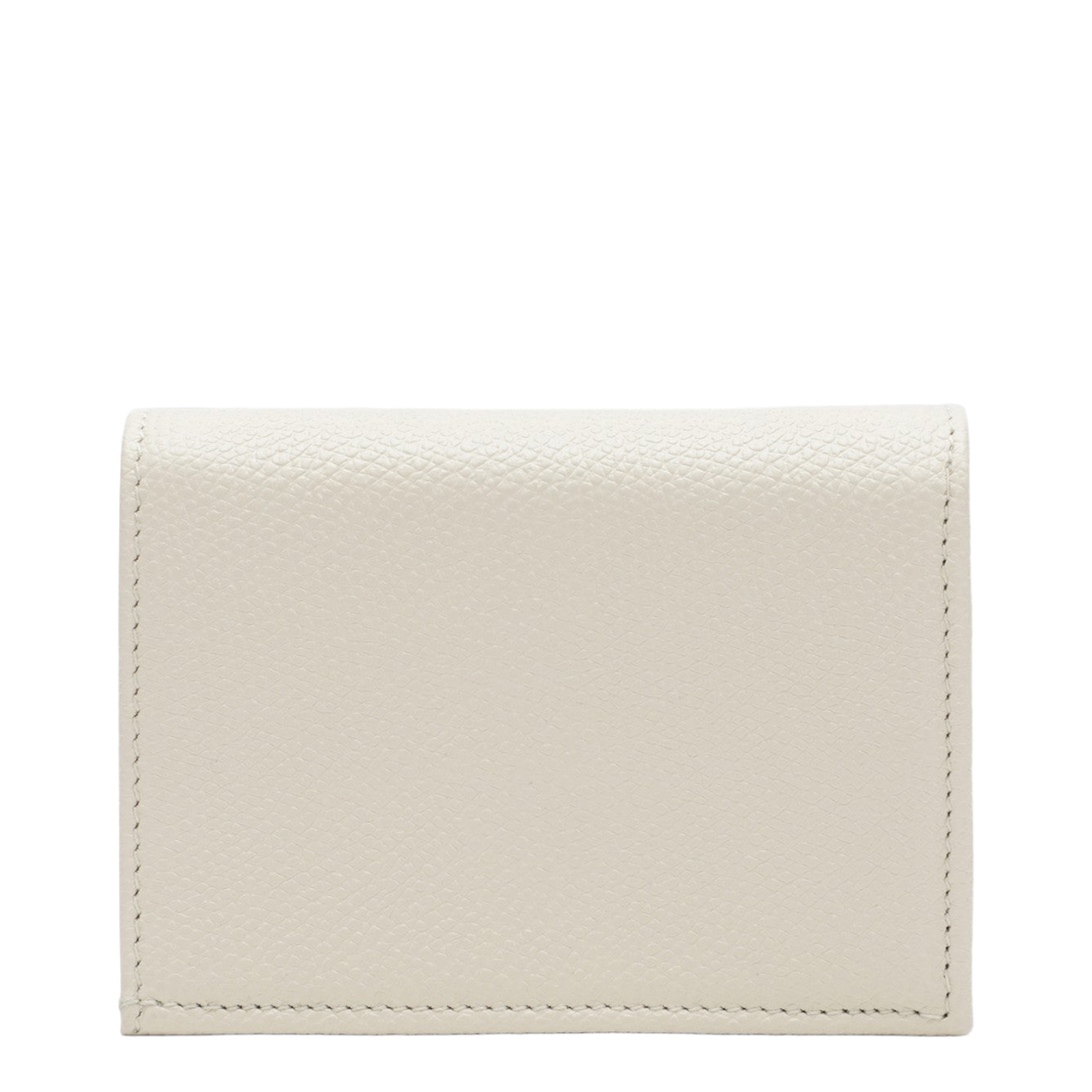 VLogo Signature Ivory Leather Wallet
