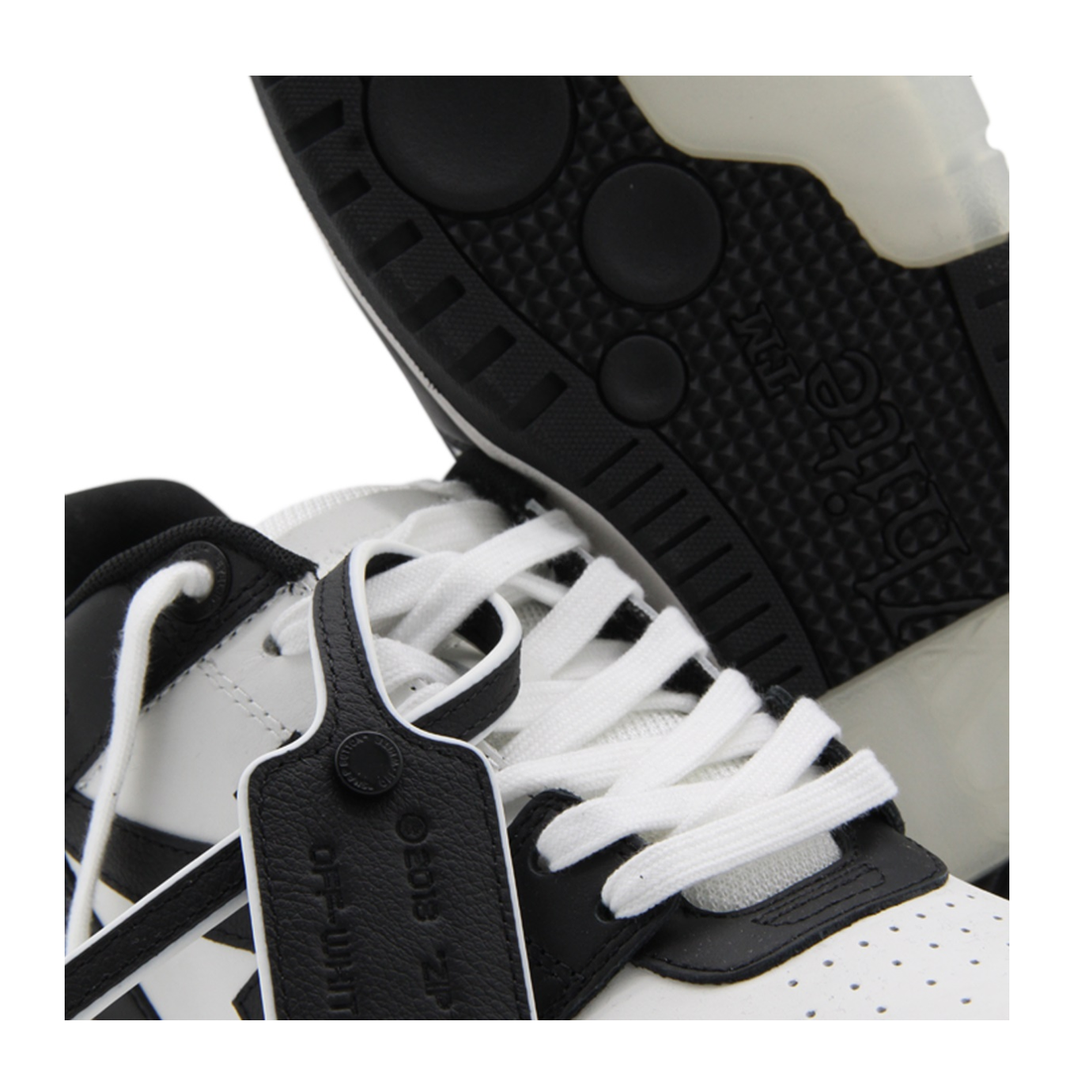 Out Of Office Leather Sneakers - Black