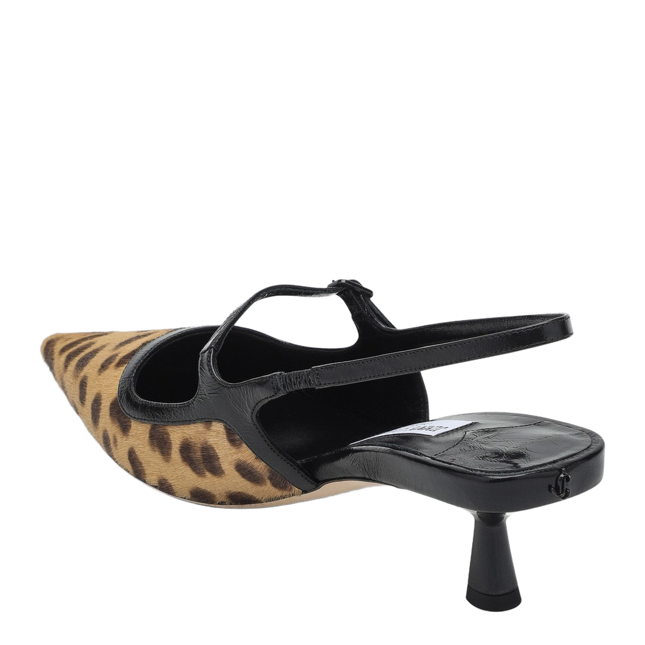 Slingback in Leopard Print Pony Skin