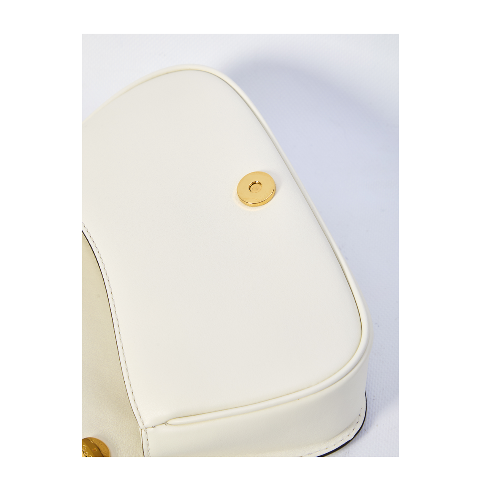 Blondie Leather Top Handle Bag - Cream