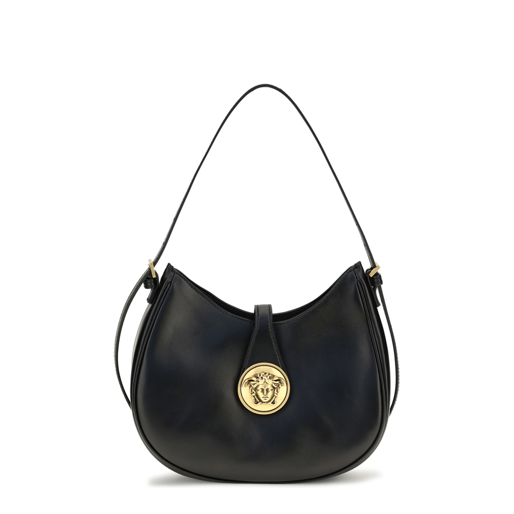MAYFEYR - Versace - Small Emblème Hobo Lambskin Shoulder Bag - 10261991A17449