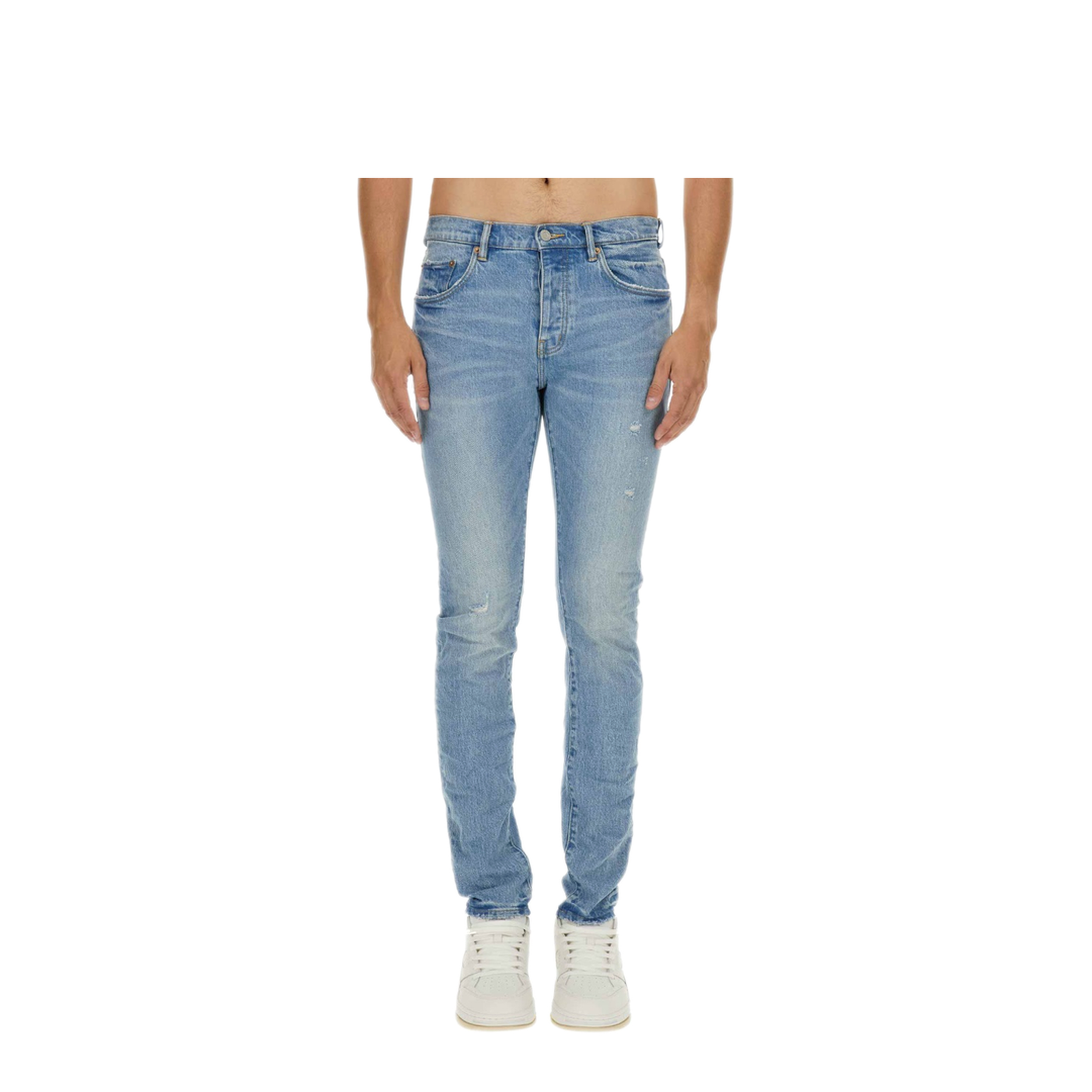 MAYFEYR - Purple Brand - Vintage Abrasions Jeans - P001VACI324LTINDIGO